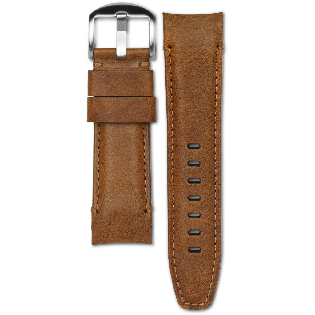 Curved End Leather Strap for Panerai Luminor 44mm Models with Tang Buckle - Image 10