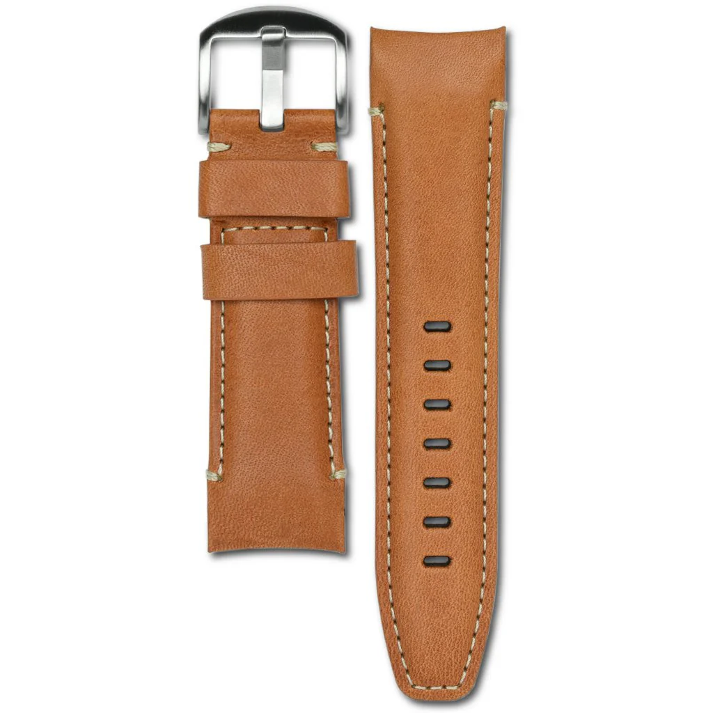 Curved End Leather Strap for Panerai Luminor 44mm Models with Tang Buckle - Image 11