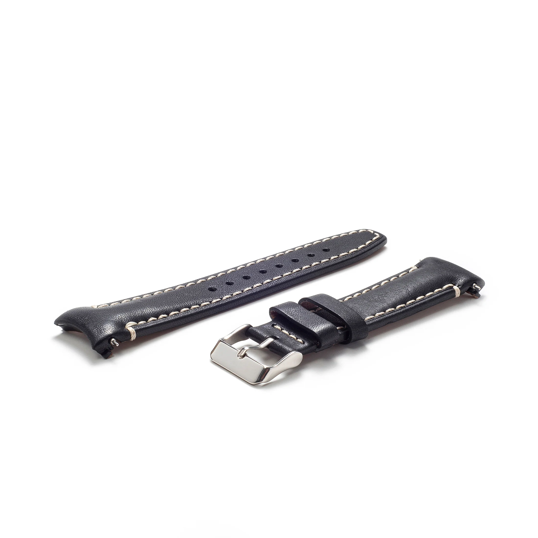 Curved End Leather Strap for Rolex Datejust (5 Digit Reference) with Tang Buckle - Image 20