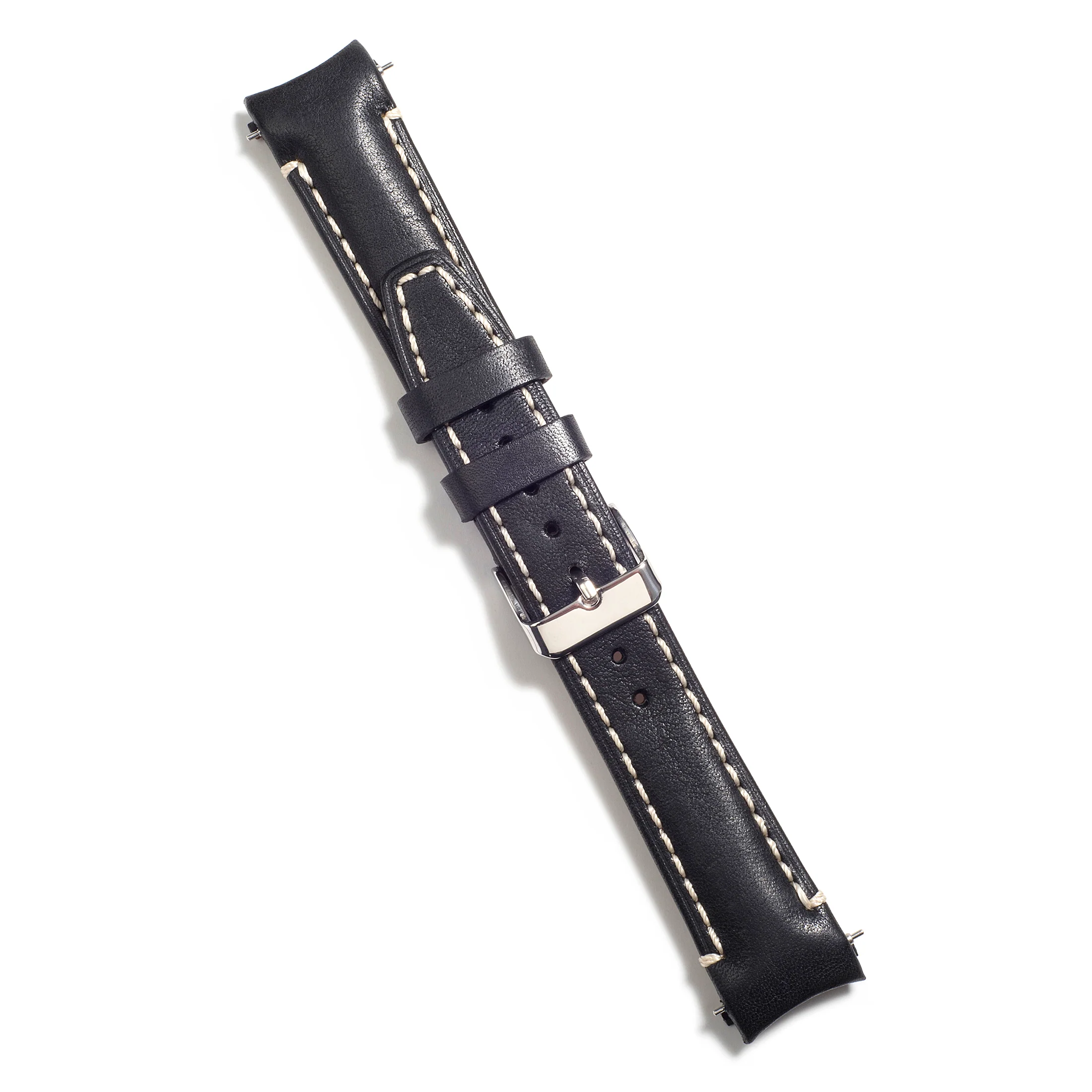 Curved End Leather Strap for Rolex Datejust (5 Digit Reference) with Tang Buckle - Image 23