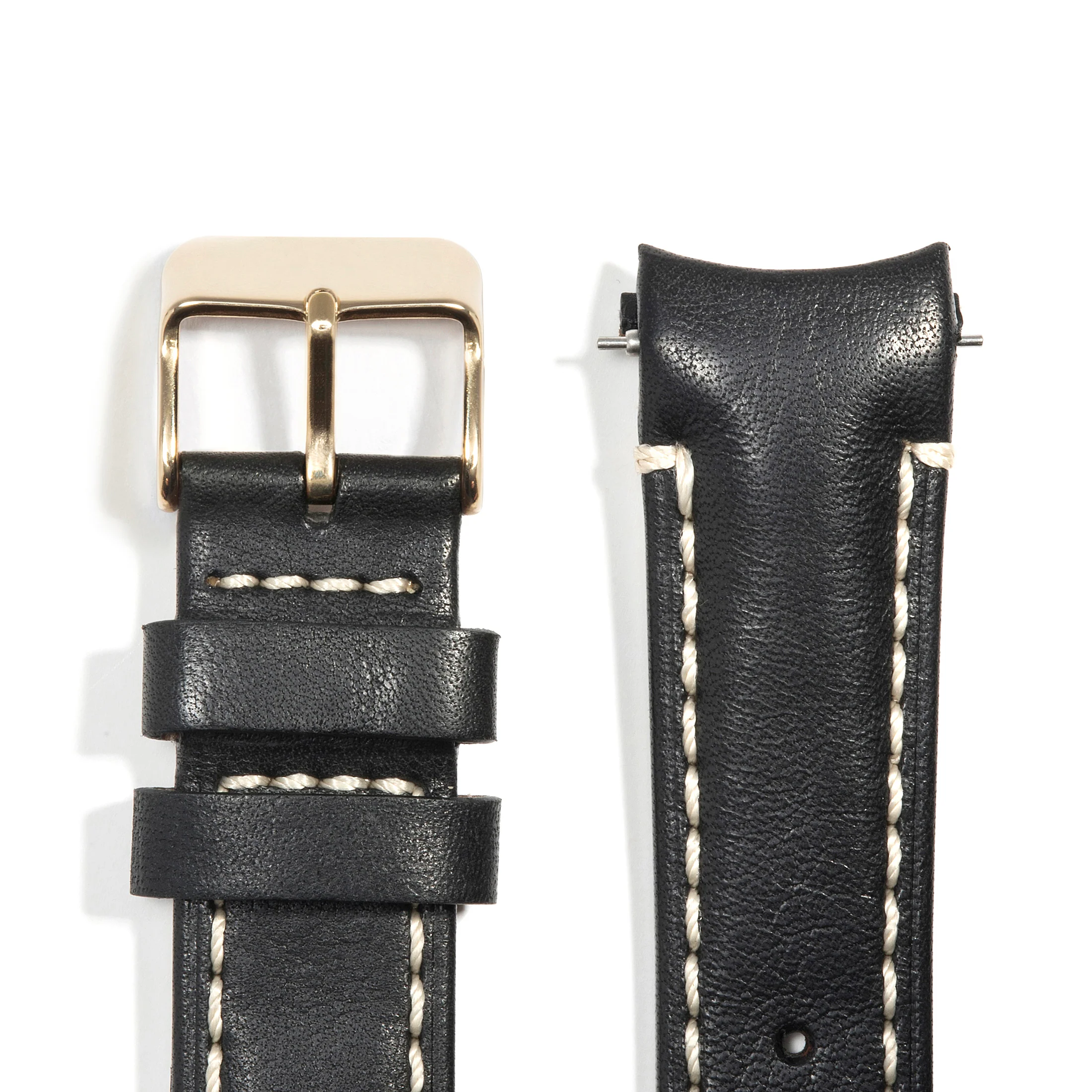 Curved End Leather Strap for Rolex Datejust (5 Digit Reference) with Tang Buckle - Image 27