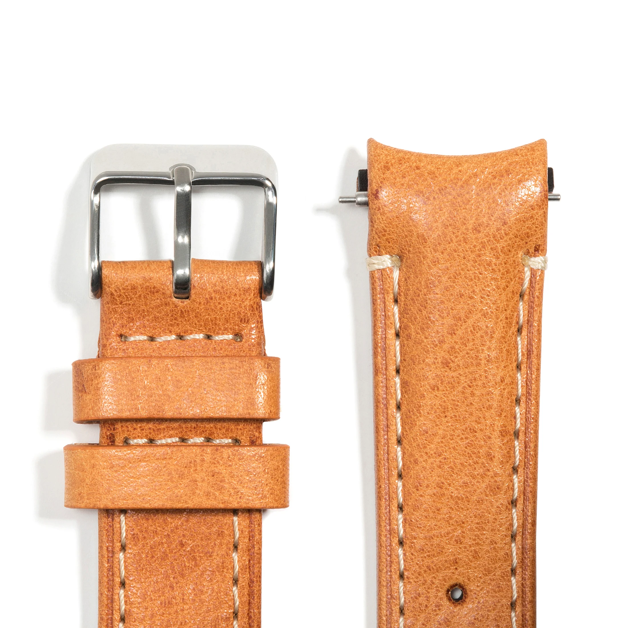 Curved End Leather Strap for Rolex Datejust (5 Digit Reference) with Tang Buckle - Image 32