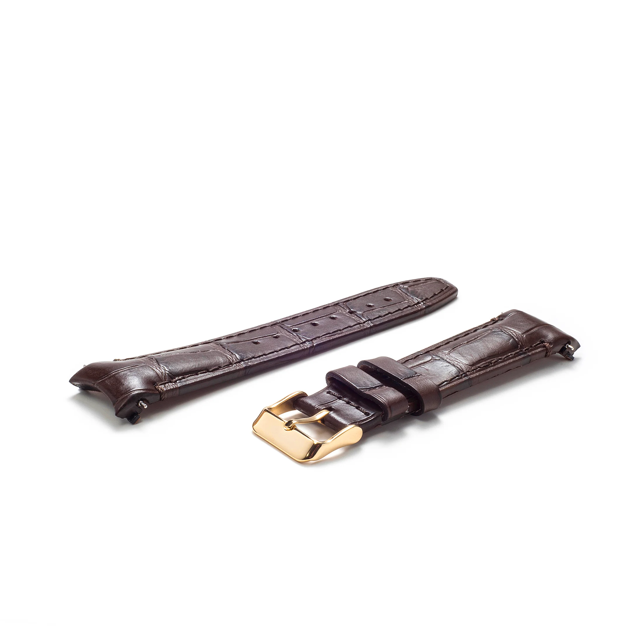 Curved End Leather Strap for Rolex Datejust (5 Digit Reference) with Tang Buckle - Image 45