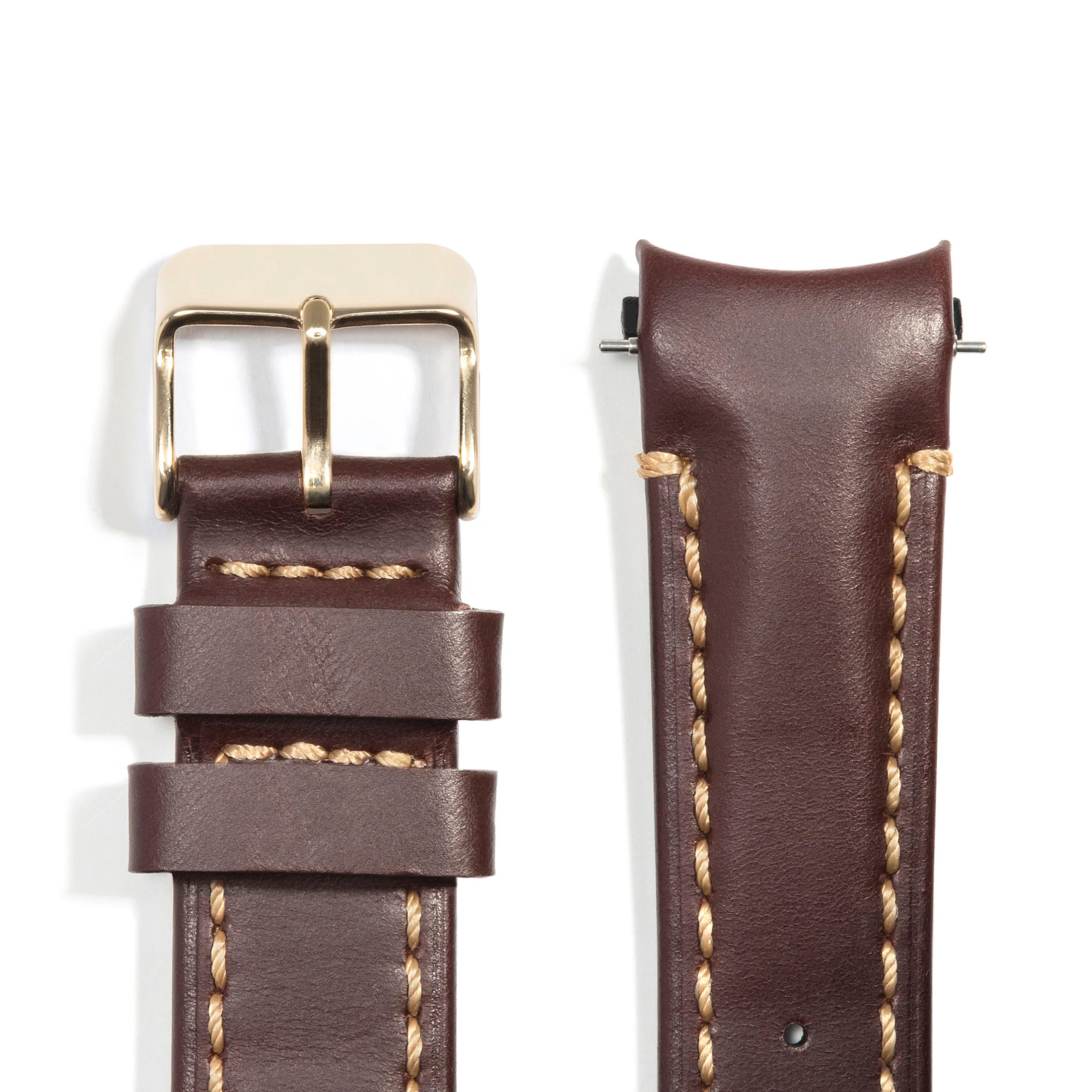 Curved End Leather Strap for Rolex Datejust (5 Digit Reference) with Tang Buckle - Image 47