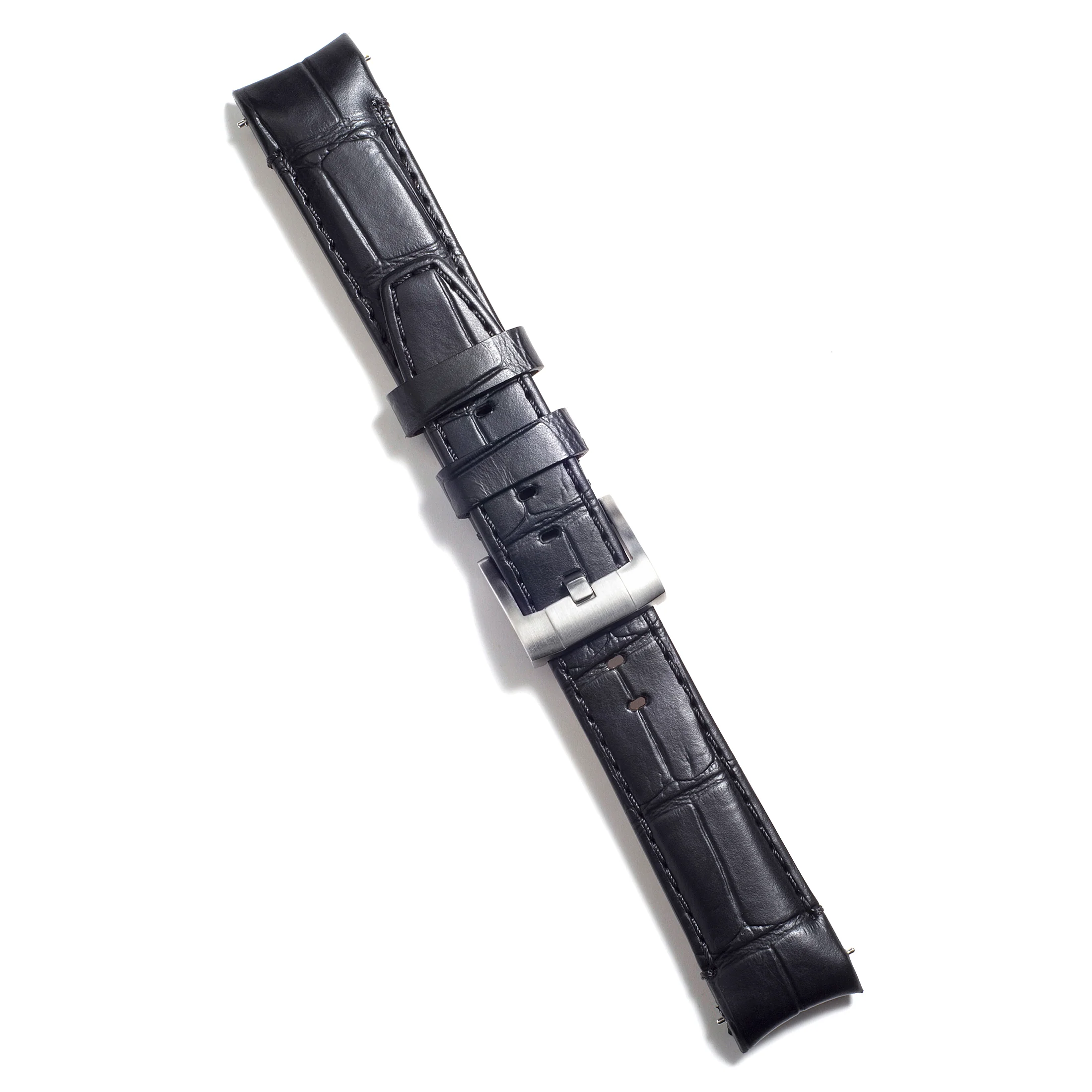 Curved End Leather Strap for Rolex Daytona with Tang Buckle - Image 20
