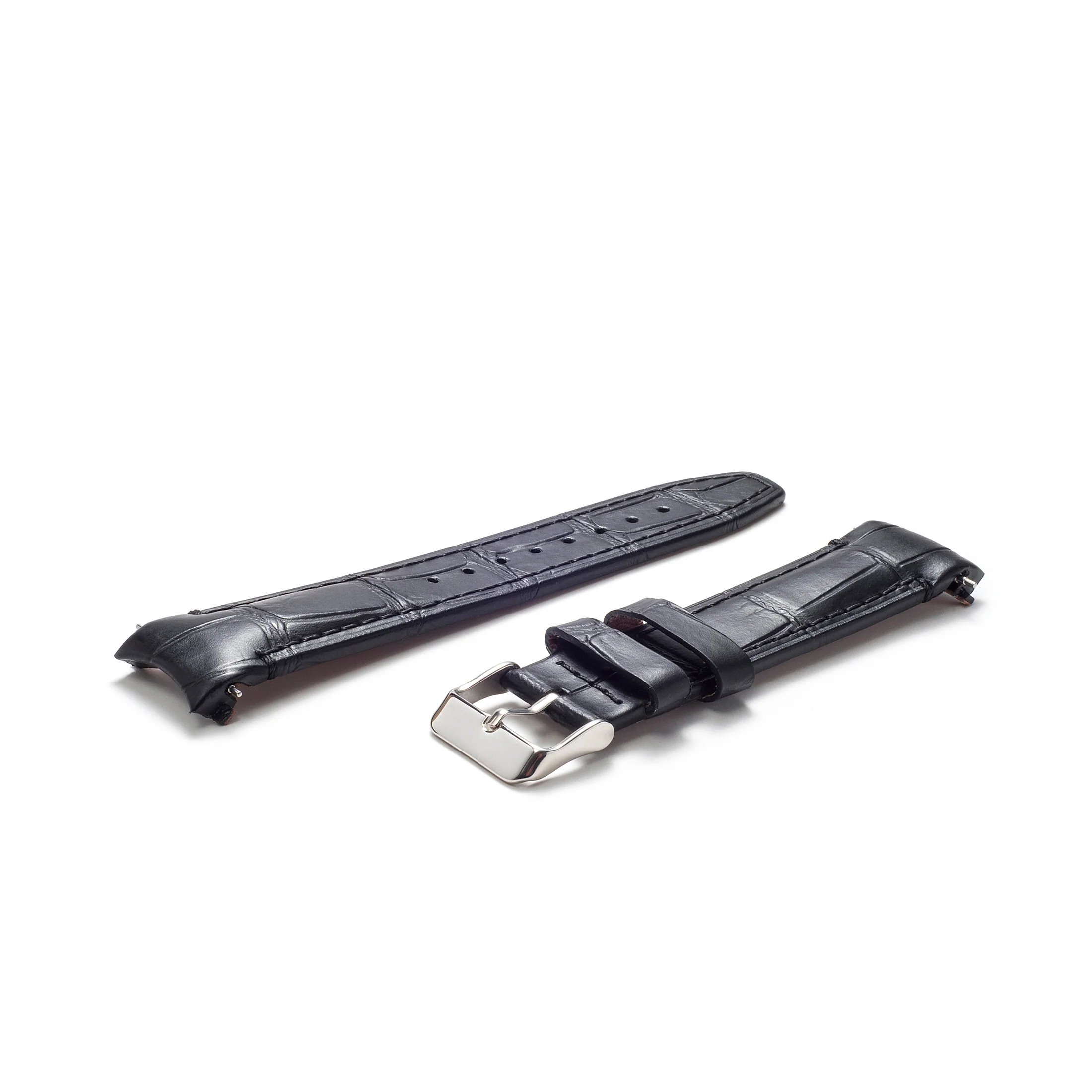 Curved End Leather Strap for Rolex GMT 1675 & 16750 with Tang Buckle - Image 12