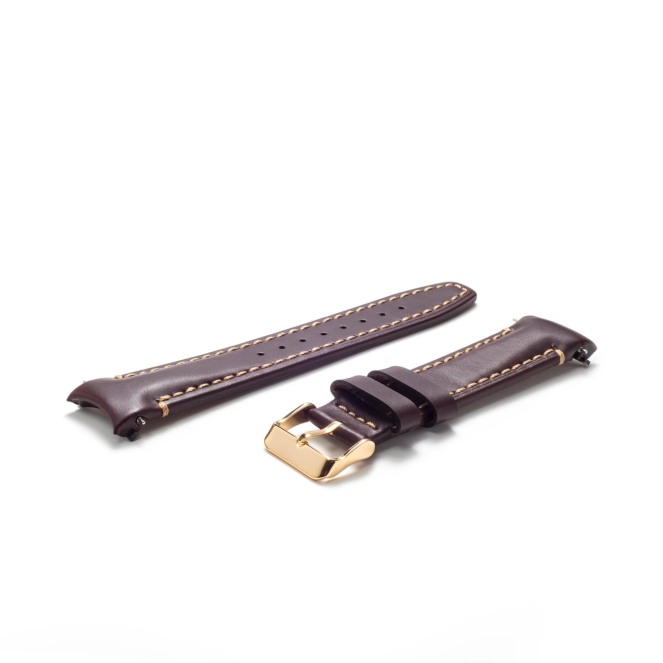 Curved End Leather Strap for Rolex GMT 1675 & 16750 with Tang Buckle - Image 7