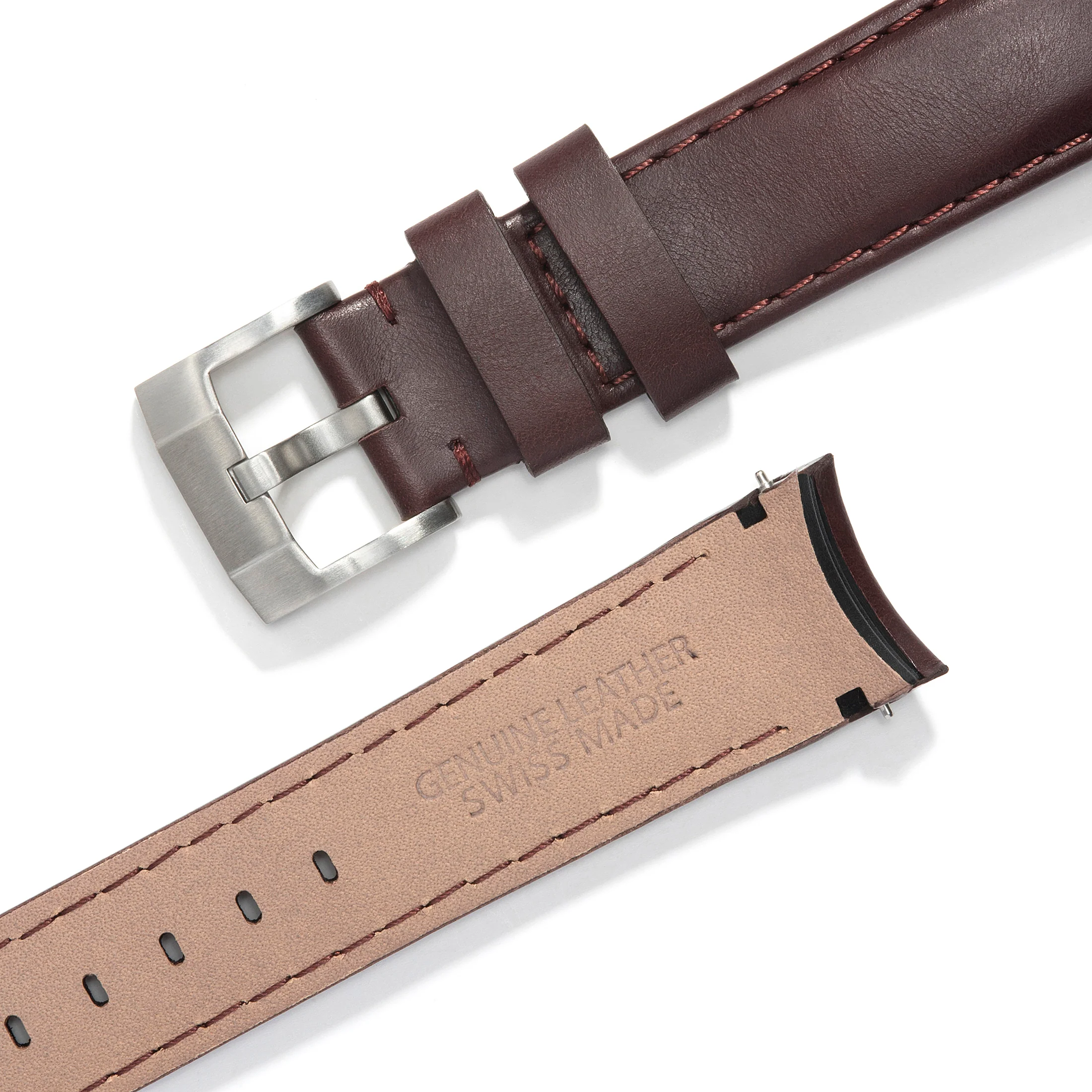 Curved End Leather for Rolex Oyster Perpetual 39mm with Tang Buckle - Image 13