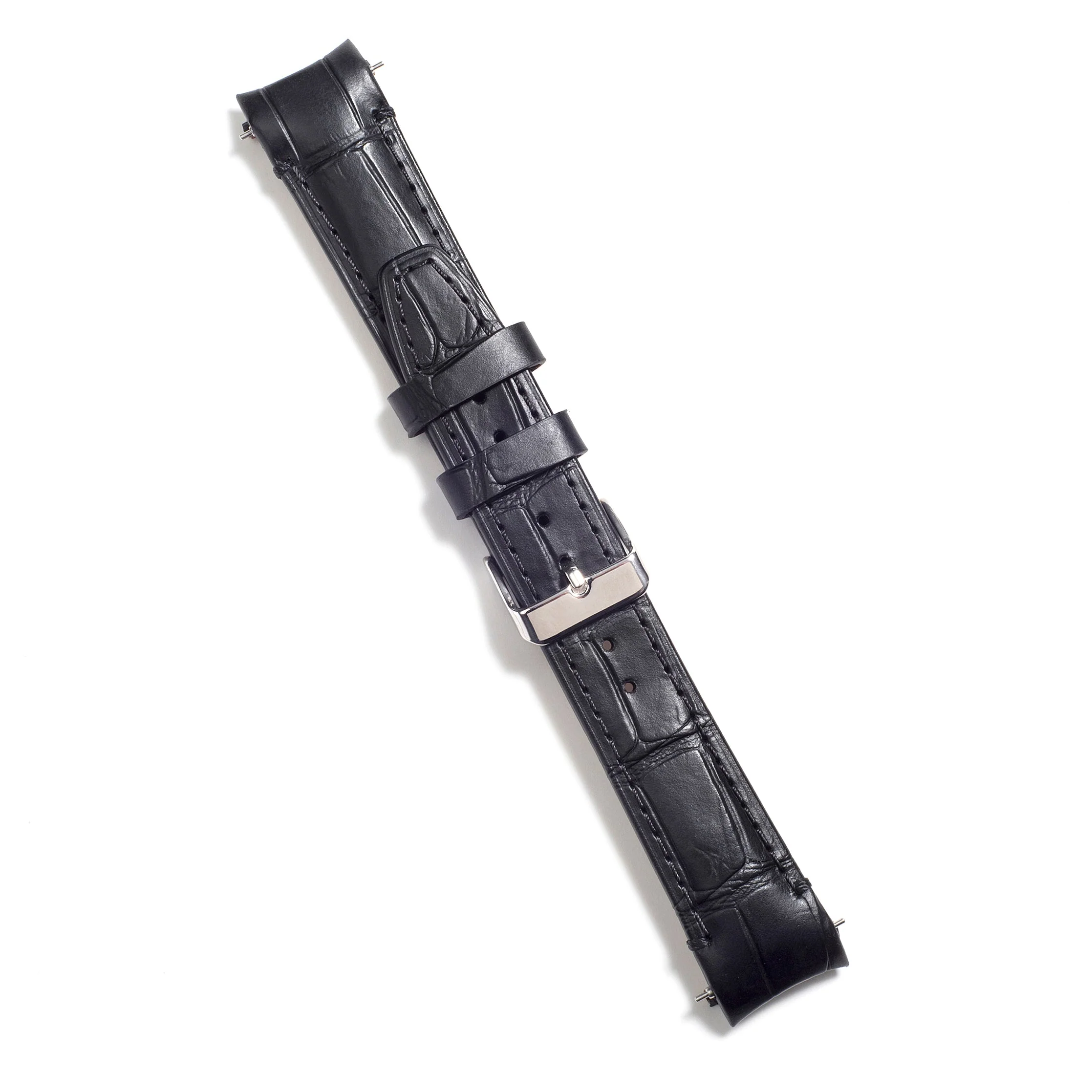 Curved End Leather Strap for Rolex Submariner Date with Tang Buckle - Image 14