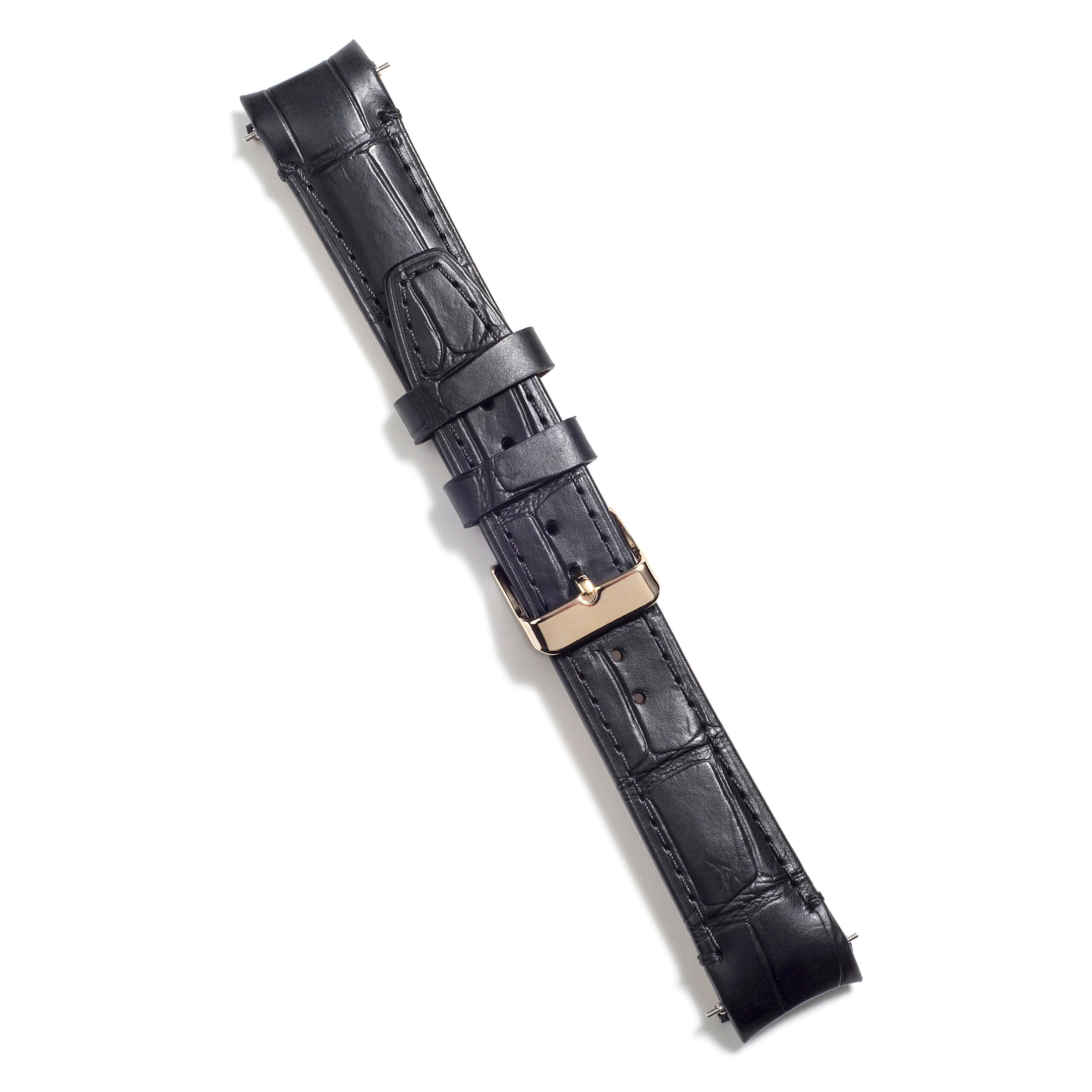 Curved End Leather Strap for Rolex Submariner Date with Tang Buckle - Image 18