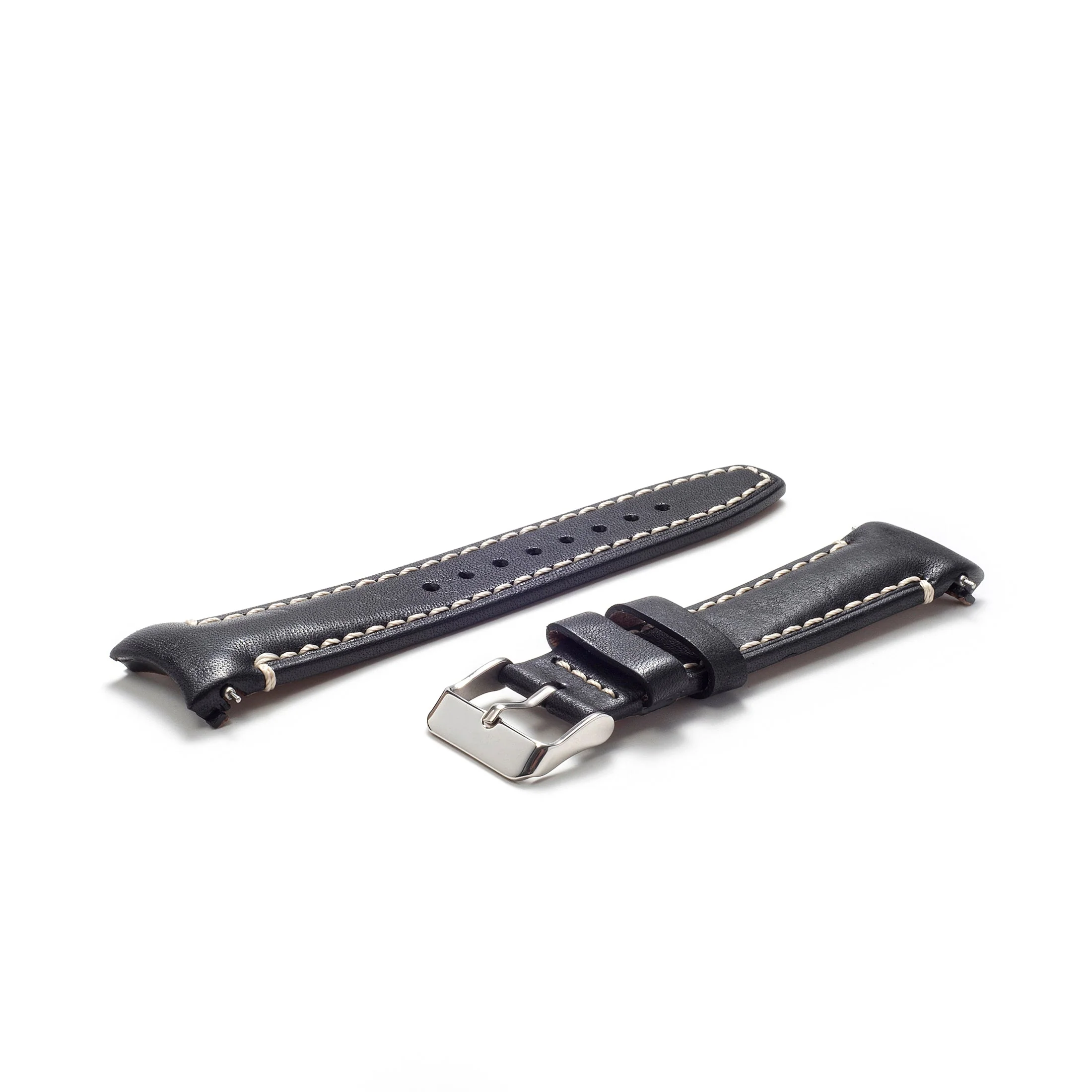 Curved End Leather Strap for Rolex Submariner Date with Tang Buckle - Image 20