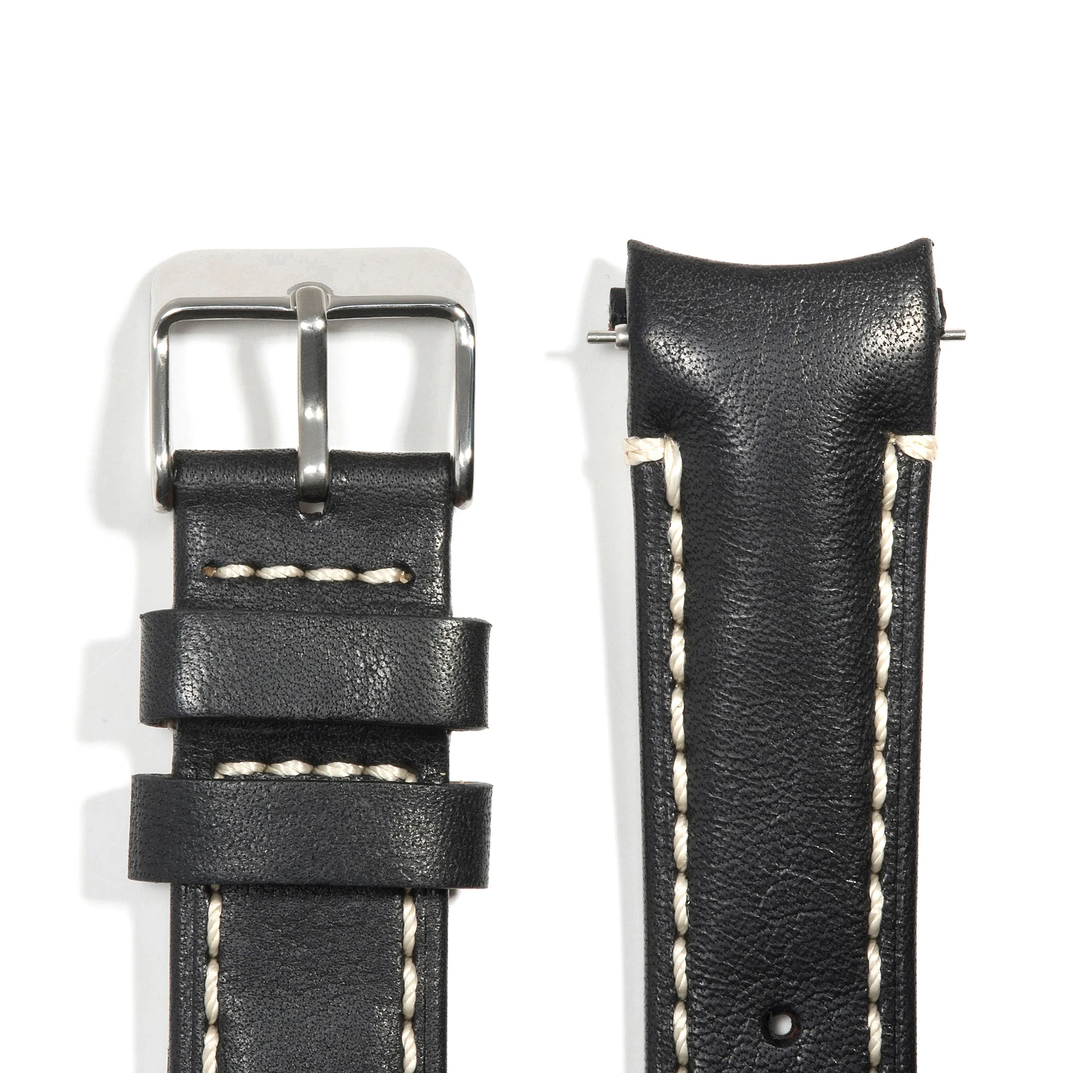 Curved End Leather Strap for Rolex Submariner Date with Tang Buckle - Image 22