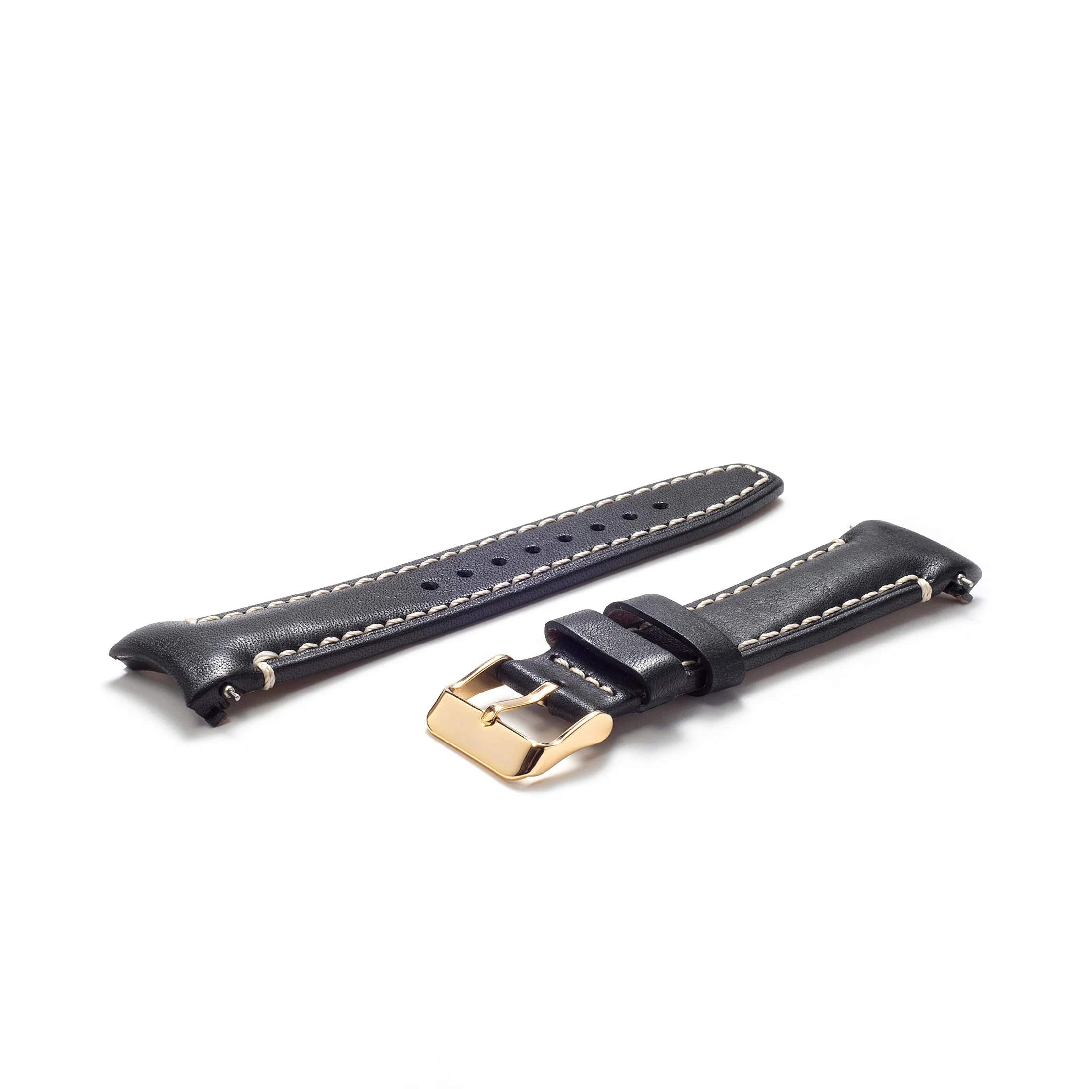 Curved End Leather Strap for Rolex Submariner Date with Tang Buckle - Image 25
