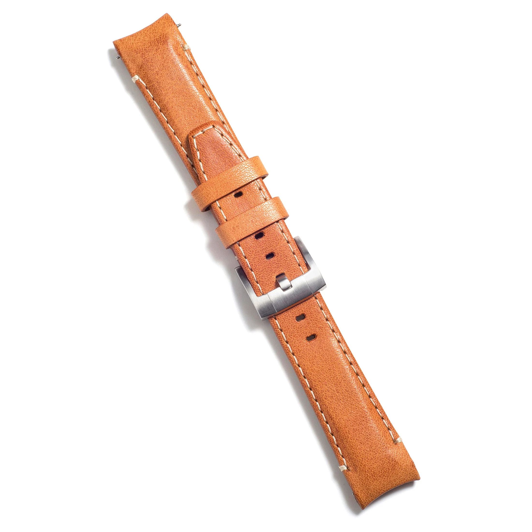 Curved End Leather Strap for Rolex Yacht-Master with Tang Buckle - Image 10
