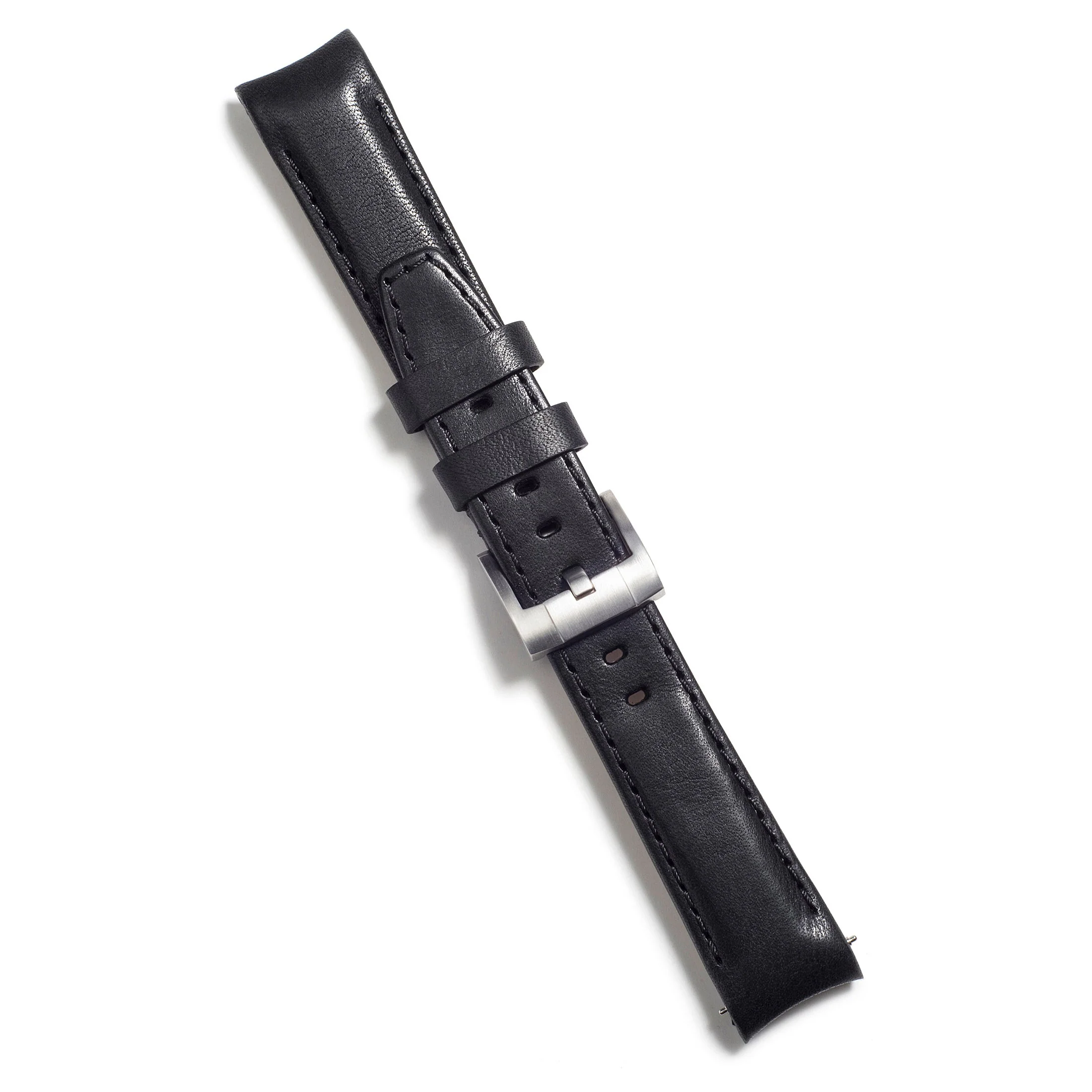 Curved End Leather Strap for Rolex Yacht-Master with Tang Buckle - Image 5