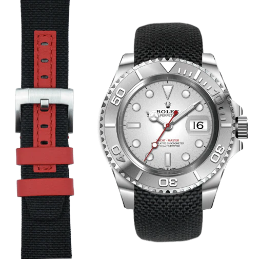 Curved End Nylon Strap for Rolex Yacht-Master with Tang Buckle - Image 6