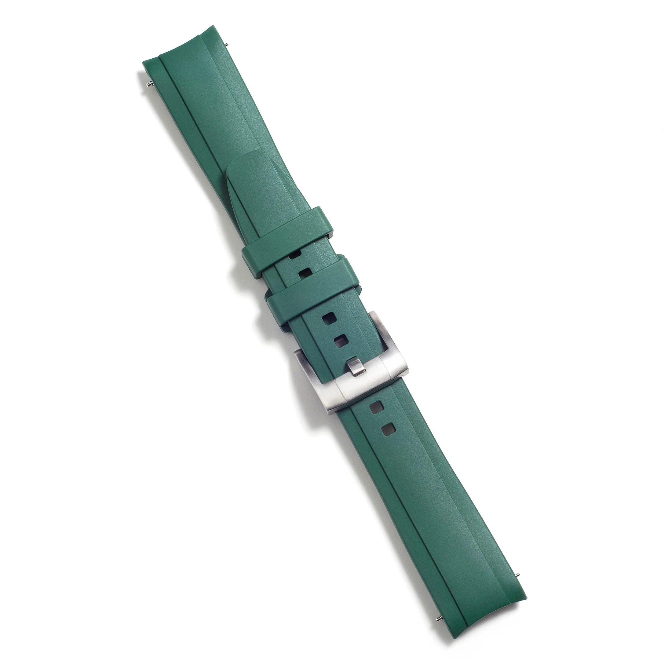 Curved End Rubber Strap for Rolex Ceramic Daytona with Tang Buckle - Image 19