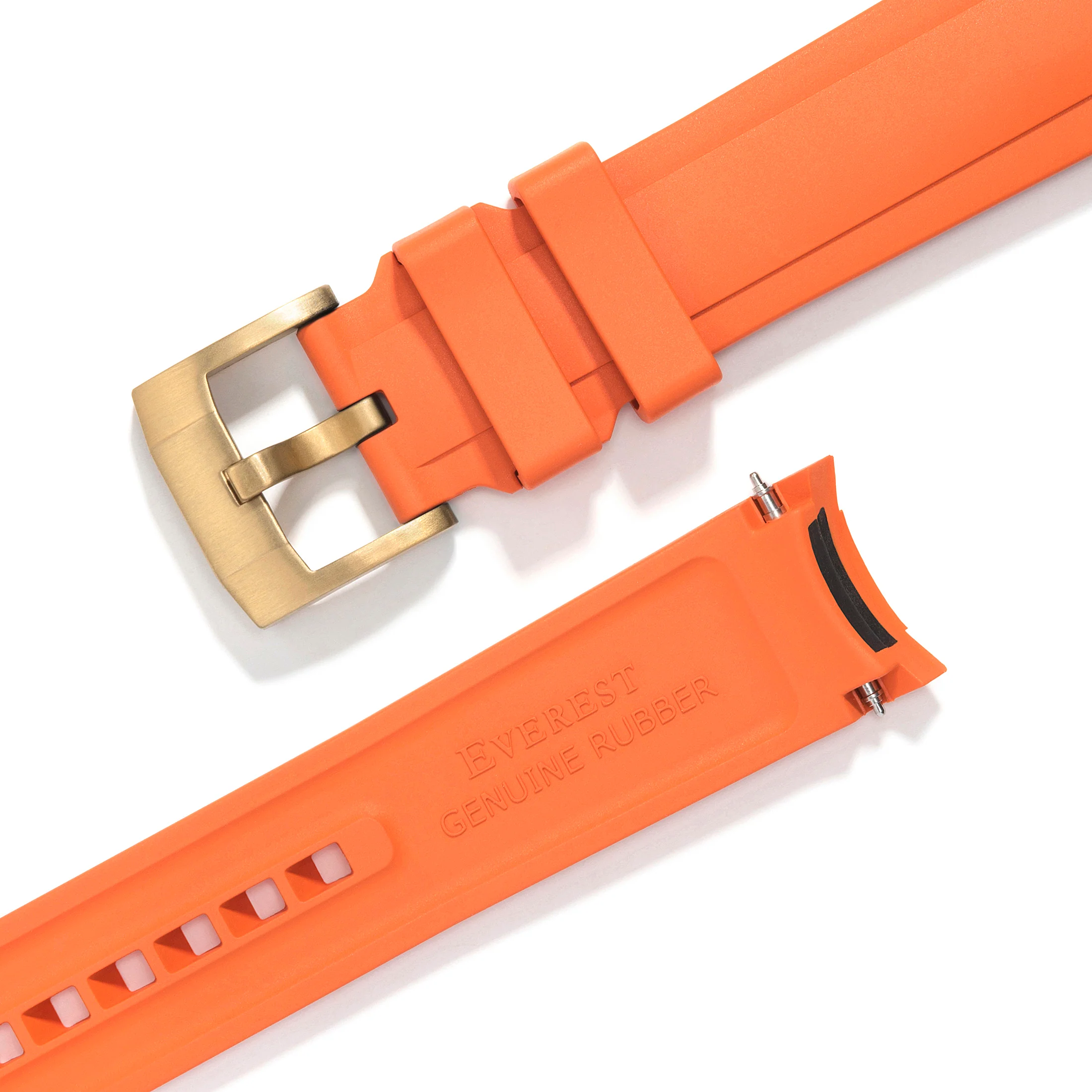 Curved End Rubber Strap for Rolex Ceramic Daytona with Tang Buckle - Image 49