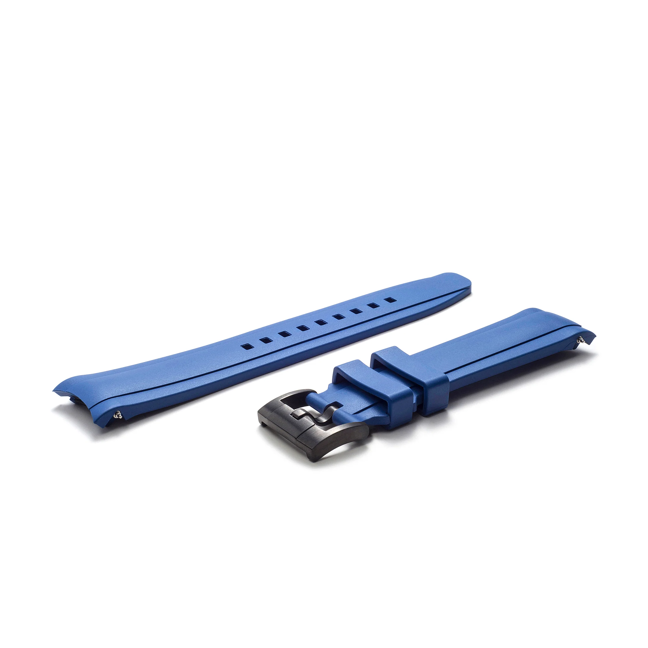 Curved End Rubber Strap for Rolex Ceramic Daytona with Tang Buckle - Image 7