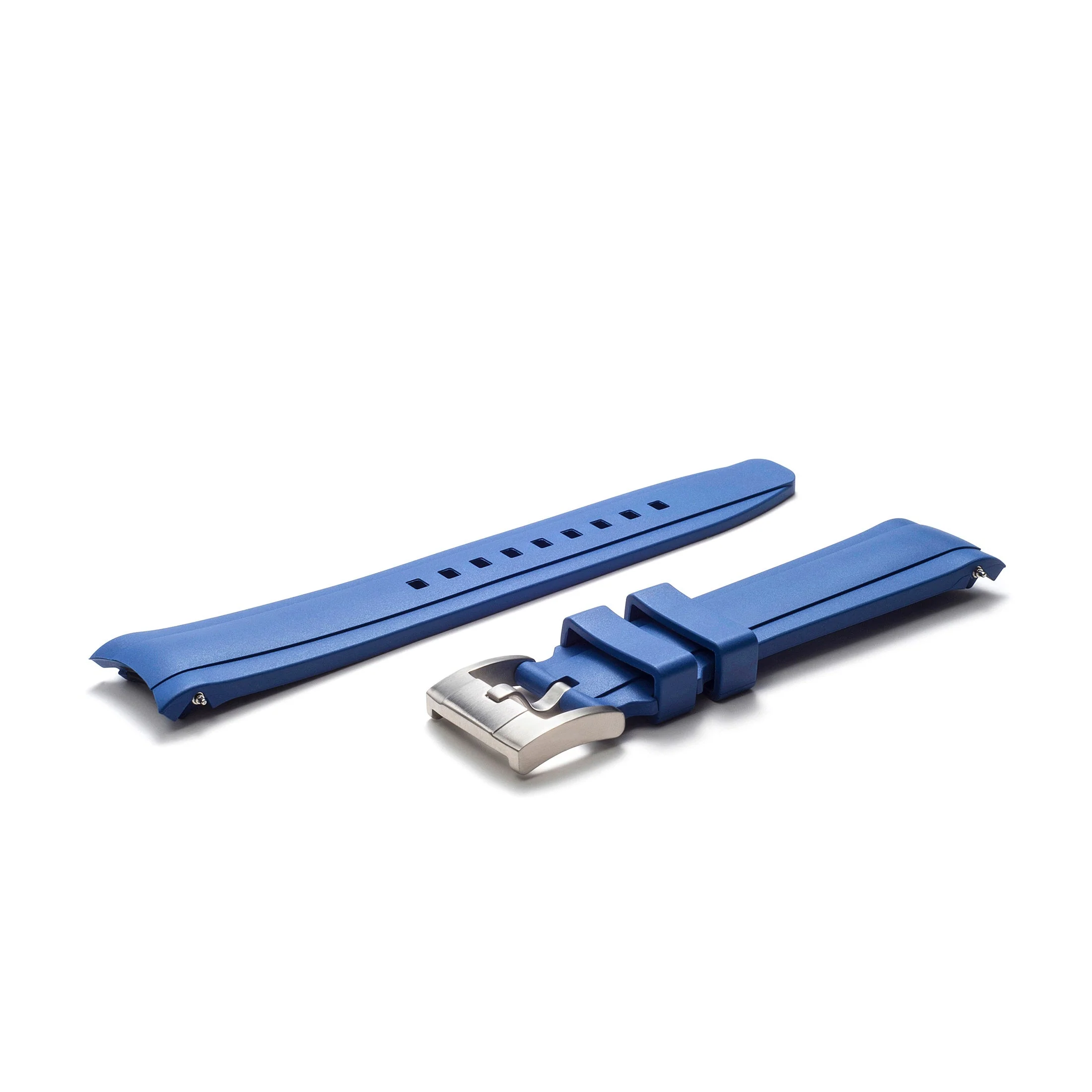 Curved End Rubber Strap for Rolex Explorer I with Tang Buckle - Image 16
