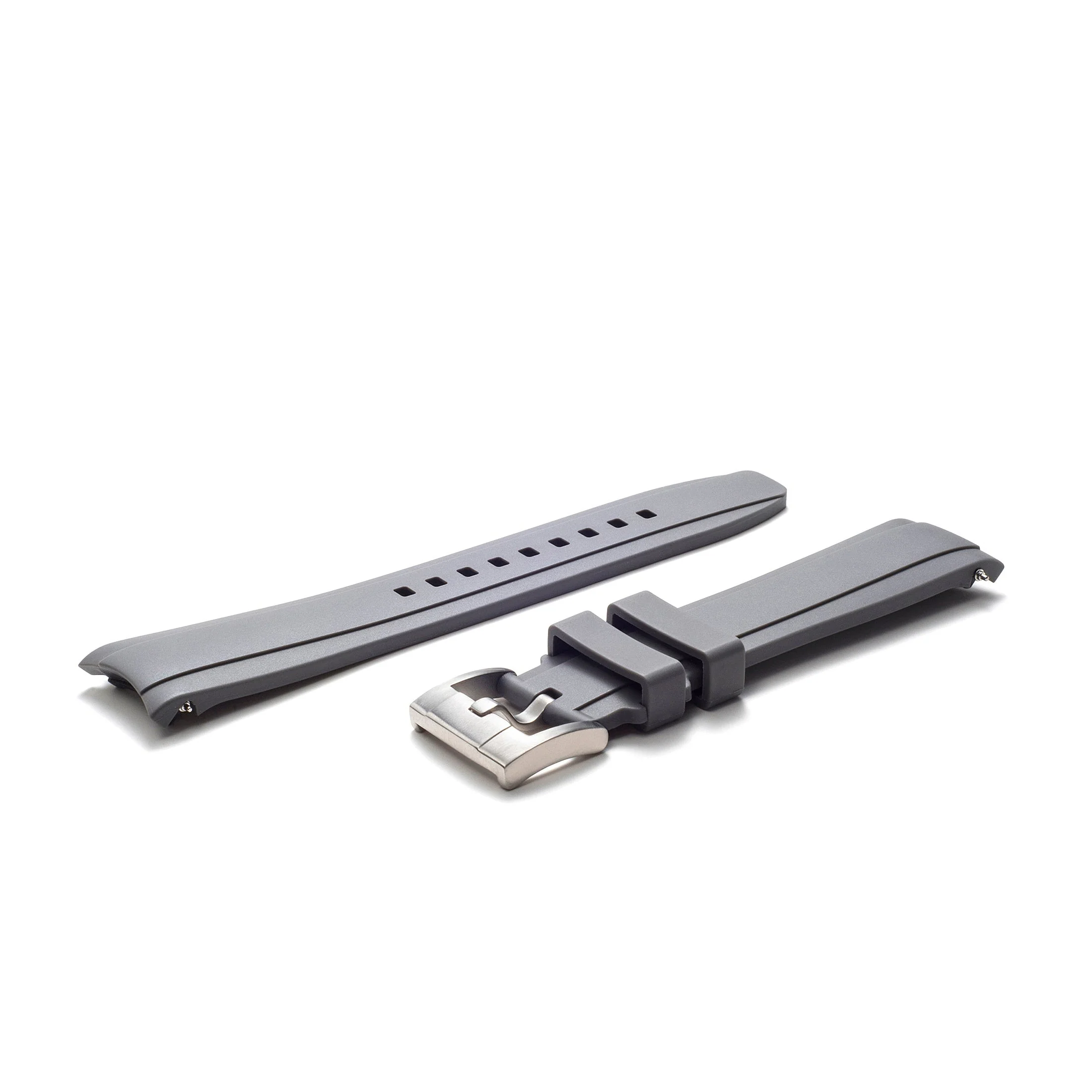 Curved End Rubber Strap for Rolex Explorer I with Tang Buckle - Image 29