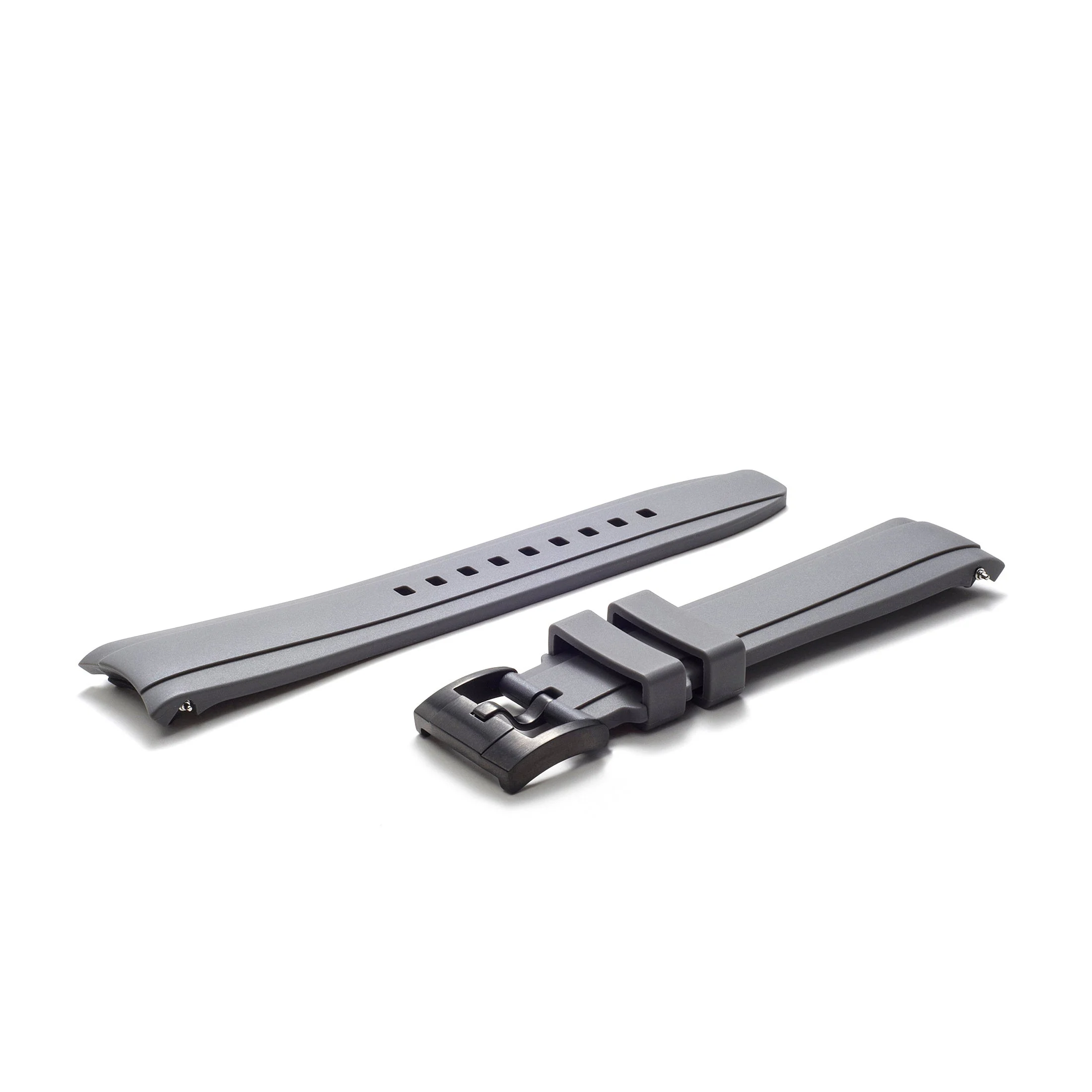 Curved End Rubber Strap for Rolex Explorer I with Tang Buckle - Image 34