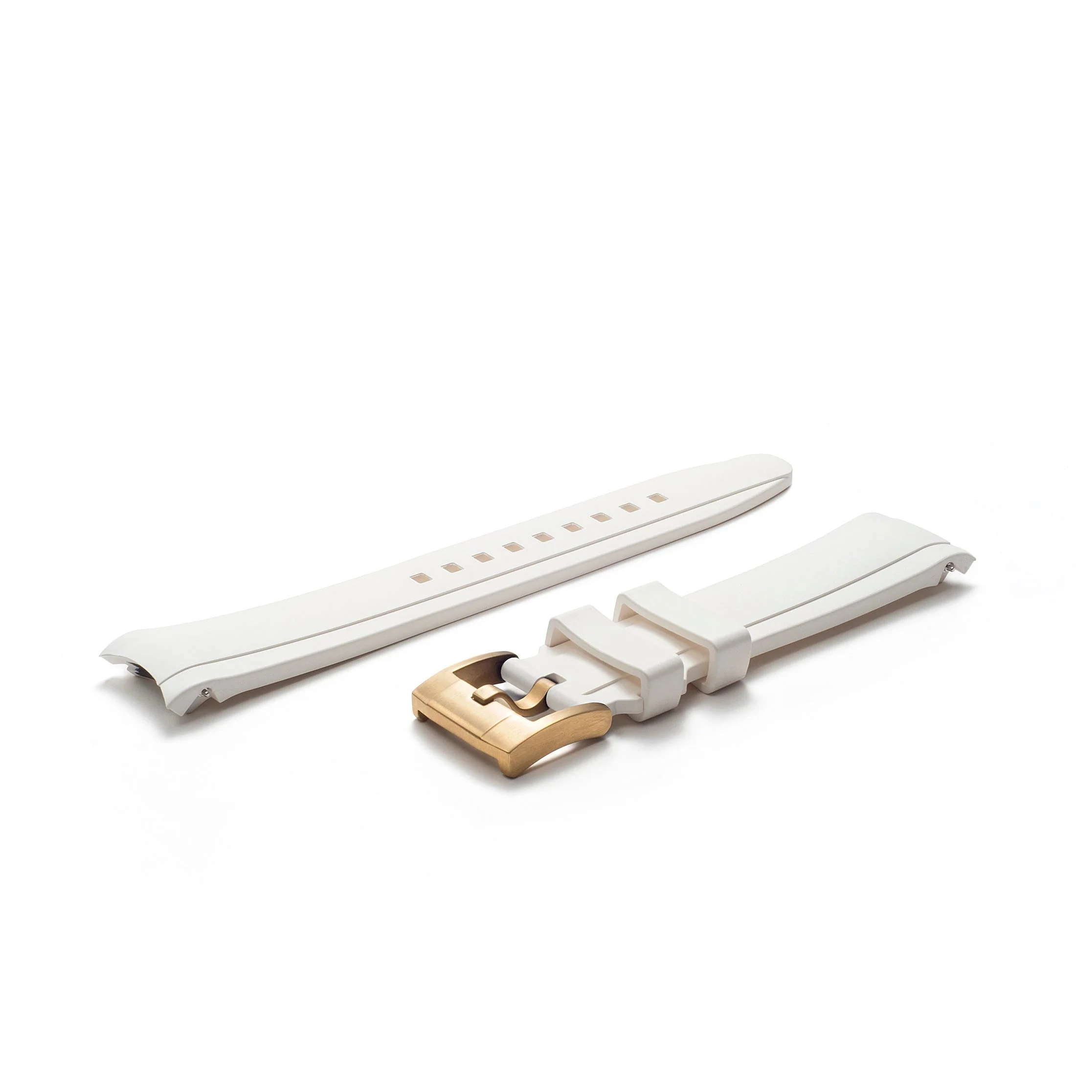 Curved End Rubber Strap for Rolex Explorer I with Tang Buckle - Image 83