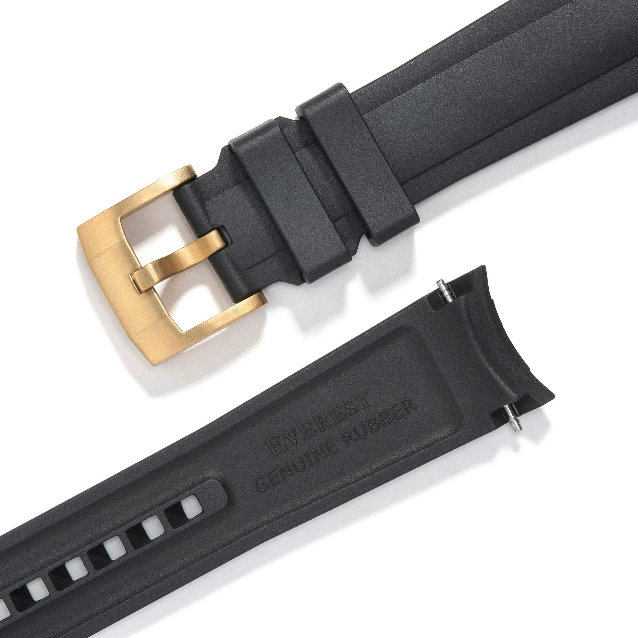 Curved End Rubber Strap for Rolex Explorer II with Tang Buckle - Image 12