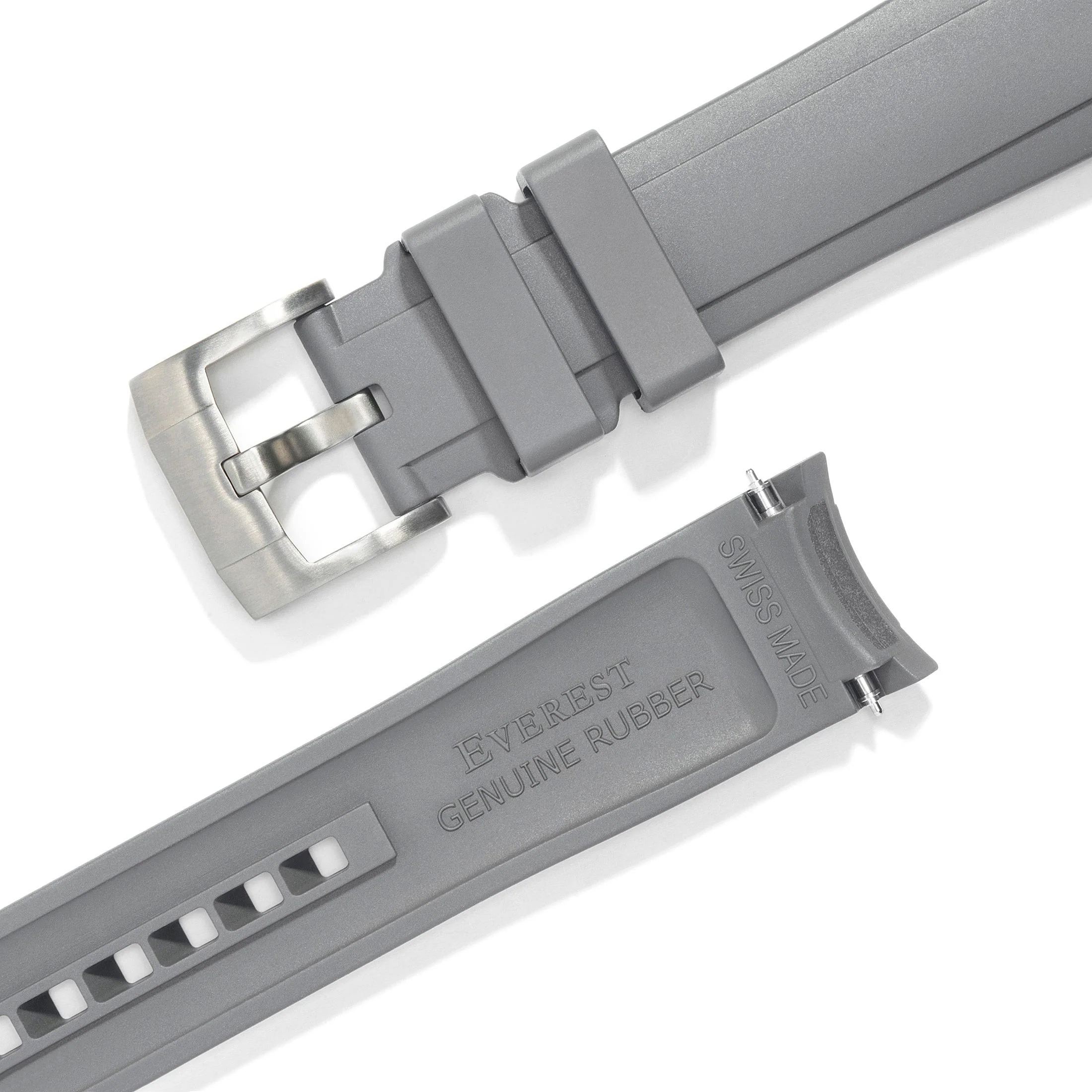 Curved End Rubber Strap for Rolex Explorer II with Tang Buckle - Image 30
