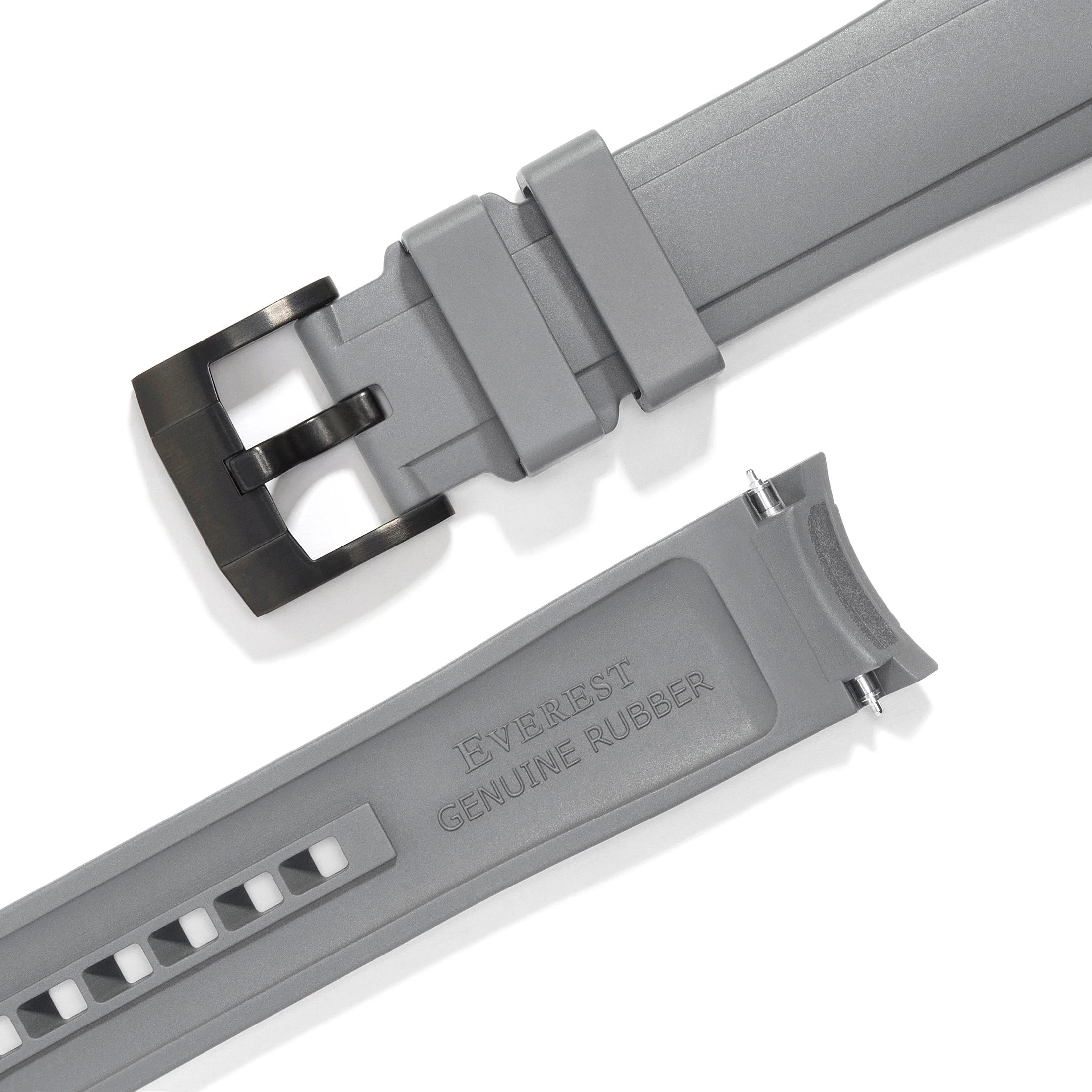 Curved End Rubber Strap for Rolex Explorer II with Tang Buckle - Image 36