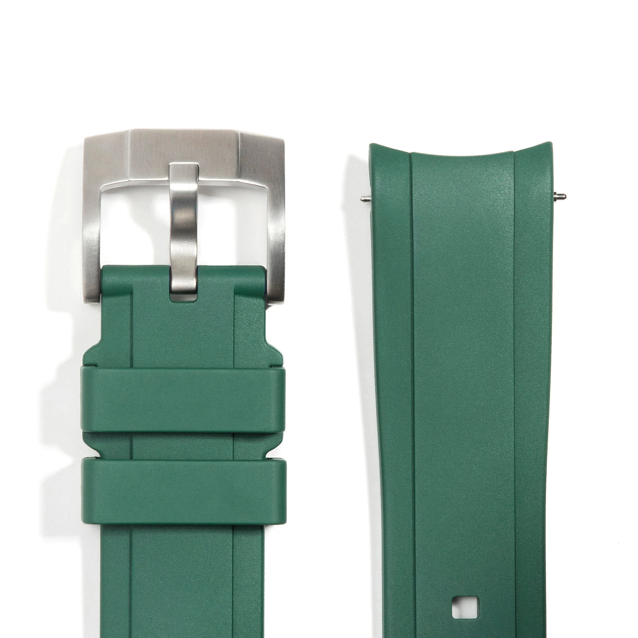 Curved End Rubber Strap for Rolex Explorer II with Tang Buckle - Image 47