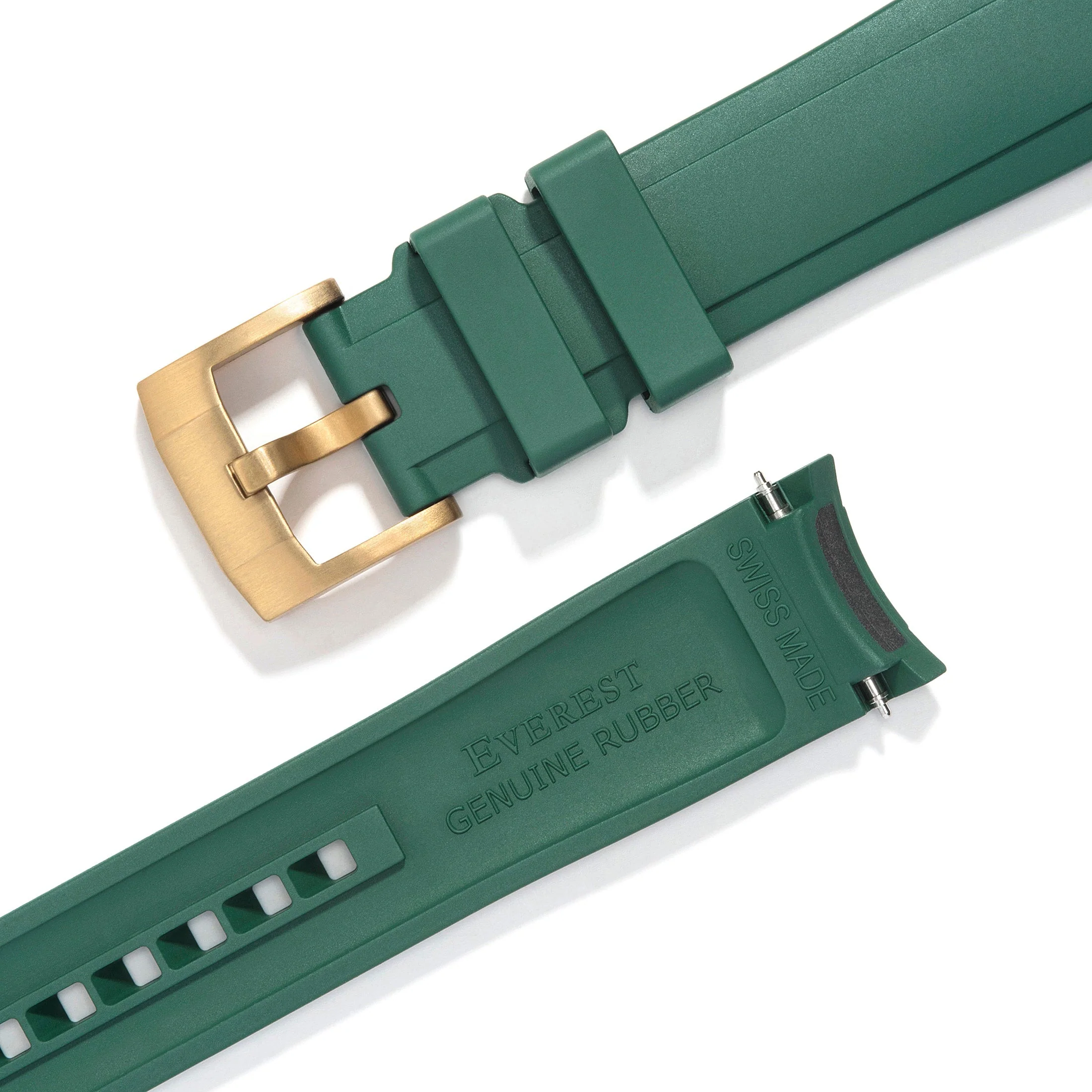 Curved End Rubber Strap for Rolex Explorer II with Tang Buckle - Image 56