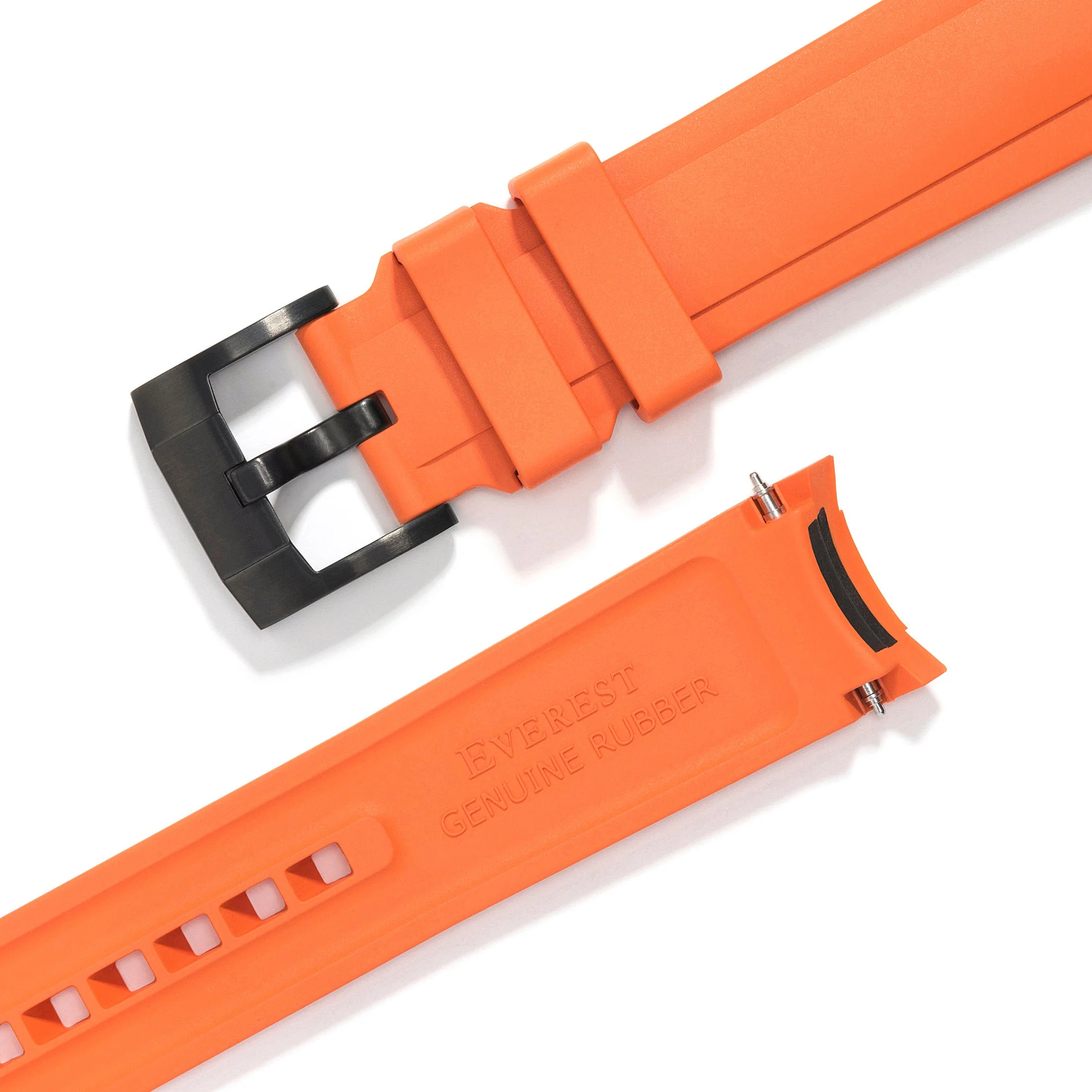 Curved End Rubber Strap for Rolex Explorer II with Tang Buckle - Image 65