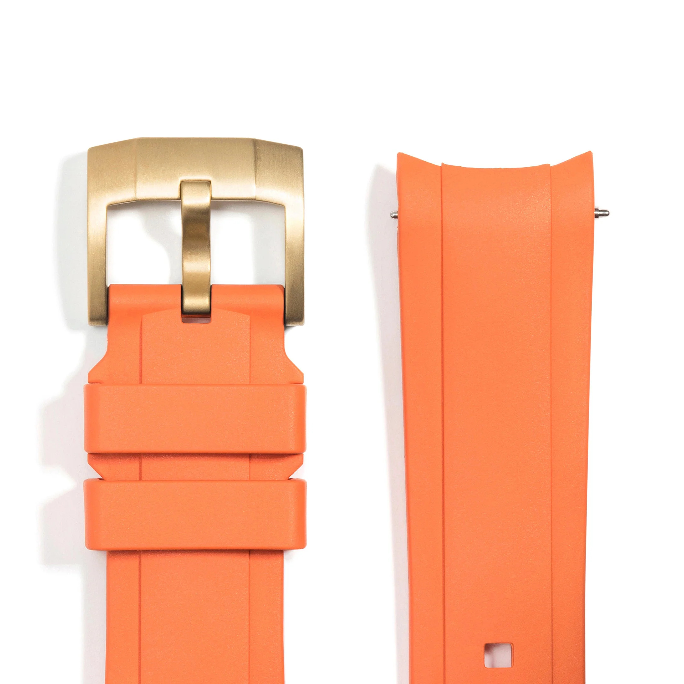 Curved End Rubber Strap for Rolex Explorer II with Tang Buckle - Image 70