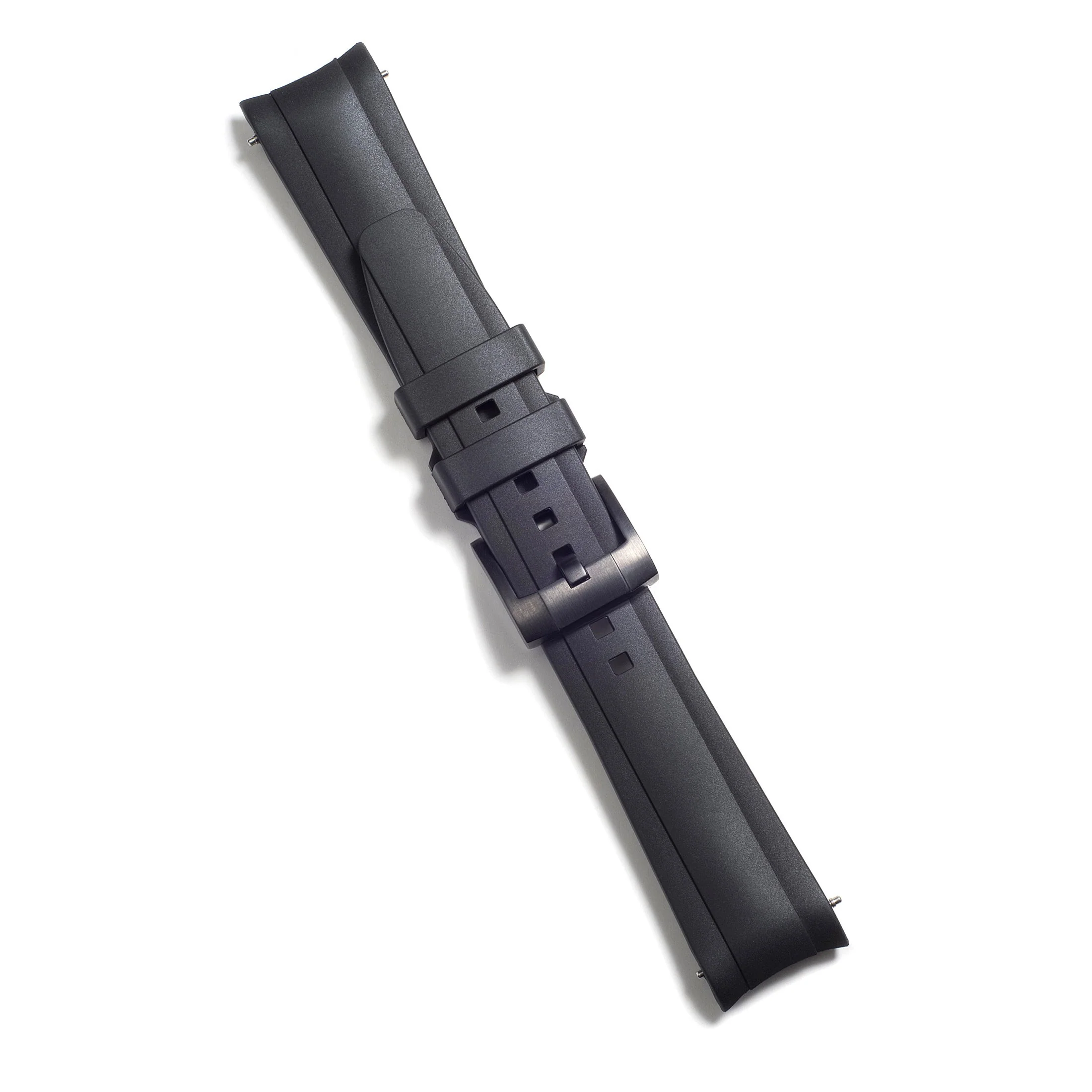 Curved End Rubber Strap for Rolex Explorer II with Tang Buckle - Image 9
