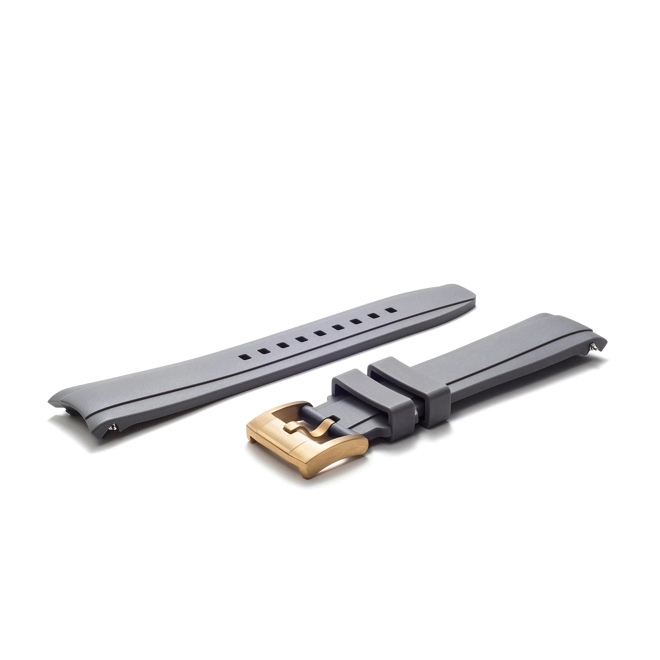 CURVED END RUBBER STRAP FOR ROLEX GMT MASTER I & II WITH TANG BUCKLE - Image 39