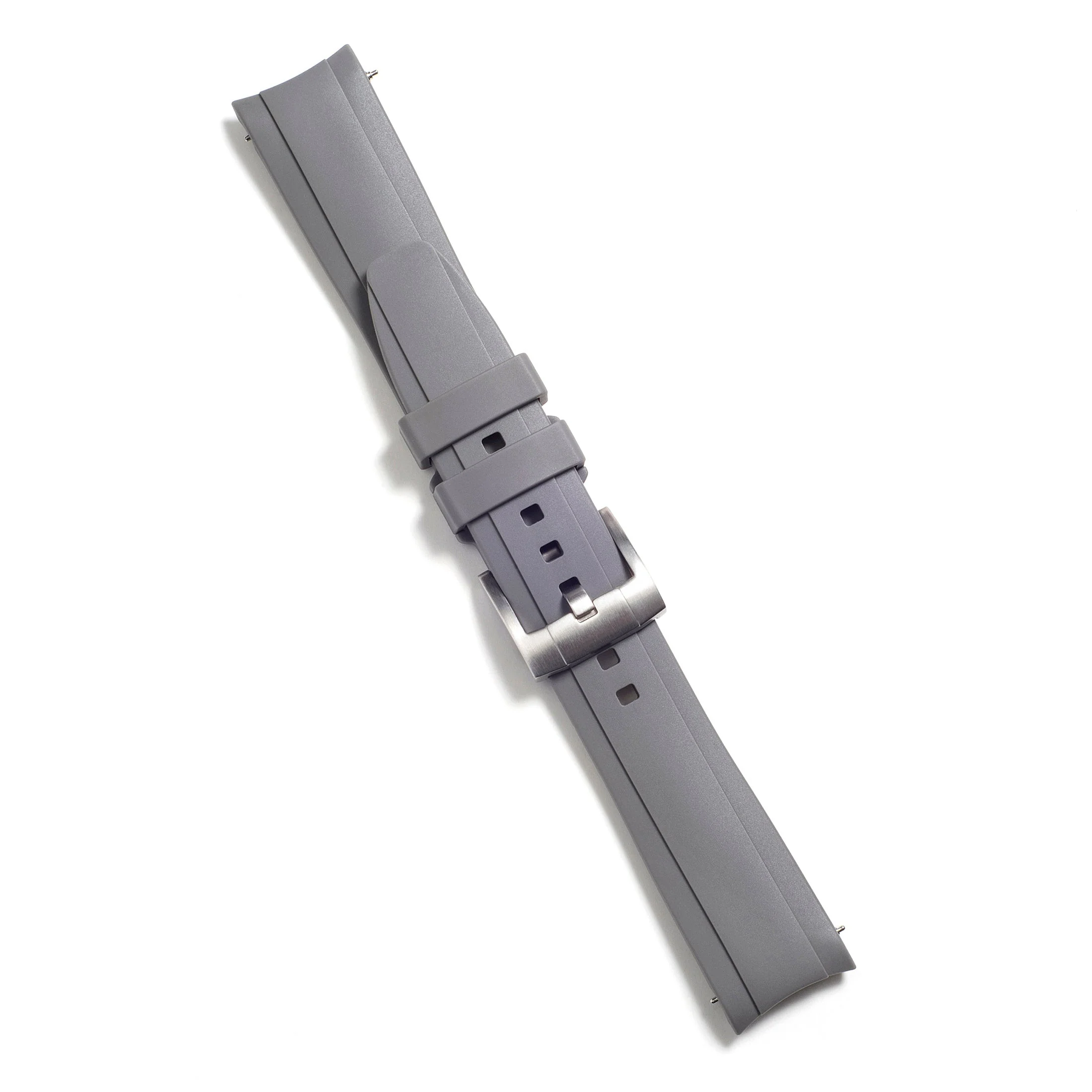 Curved End Rubber Strap for Rolex GMT Master II Ceramic with Tang Buckle - Image 32
