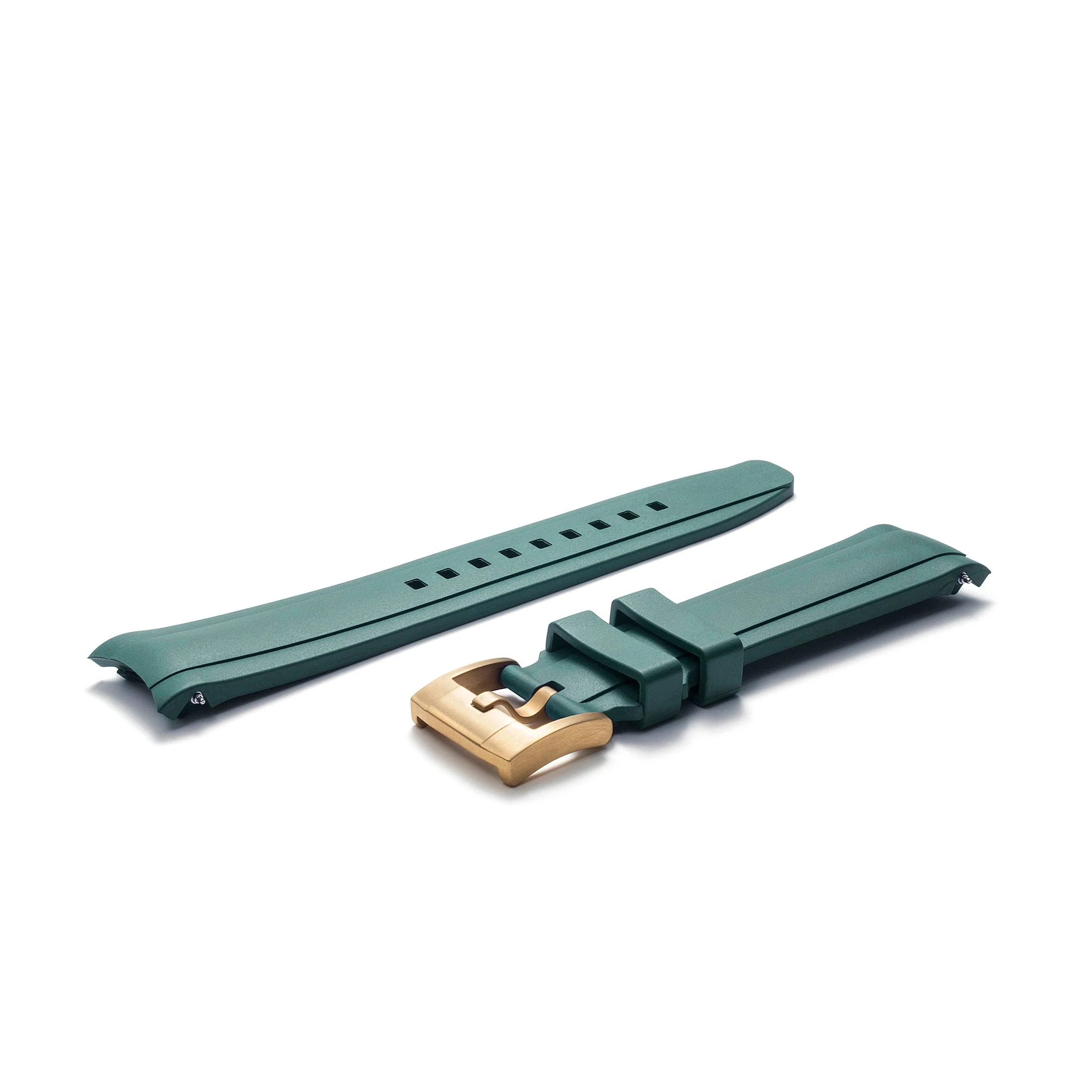 Curved End Rubber Strap for Rolex GMT Master II Ceramic with Tang Buckle - Image 53