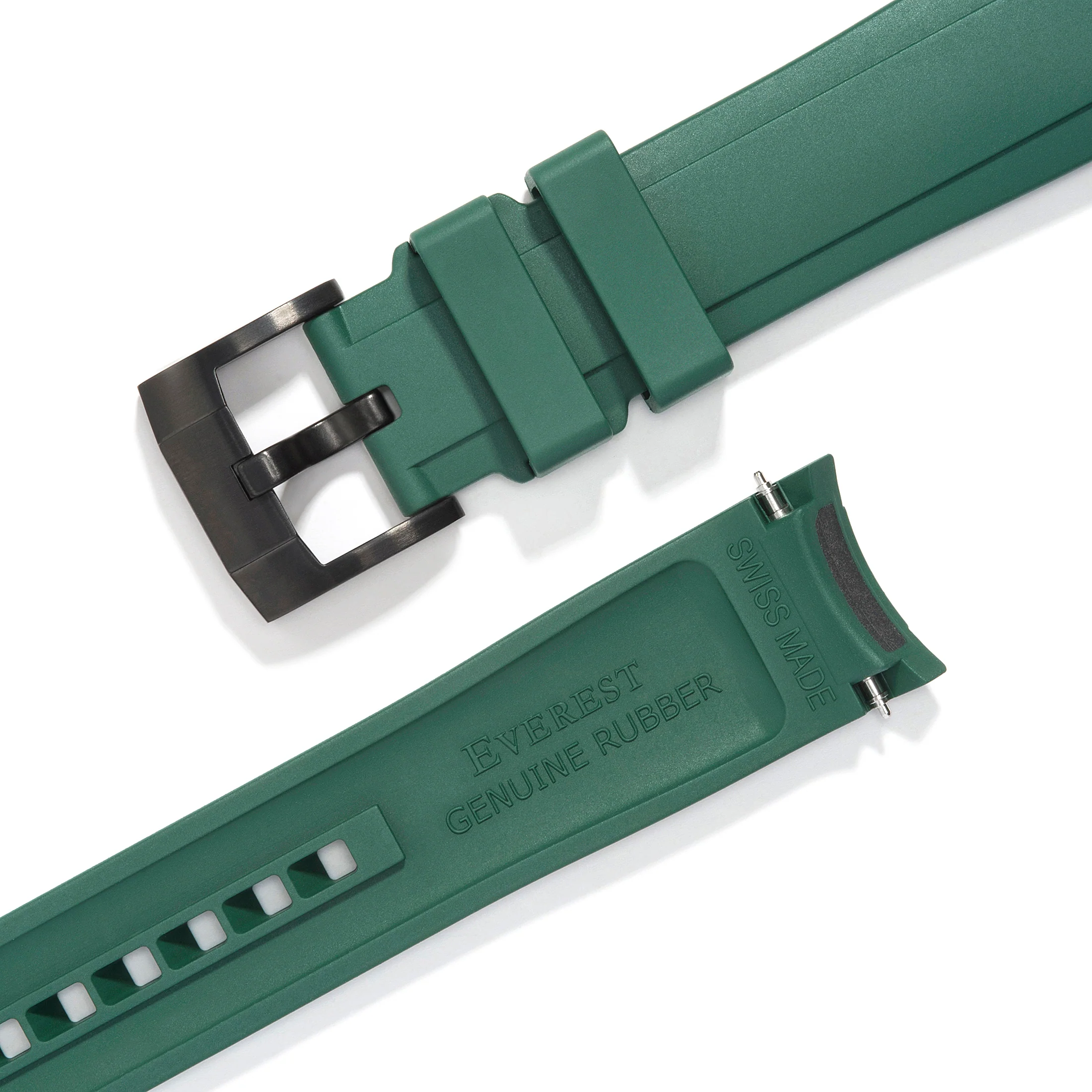 Curved End Rubber Strap for Rolex GMT Ceramic Jubilee with Tang Buckle - Image 50