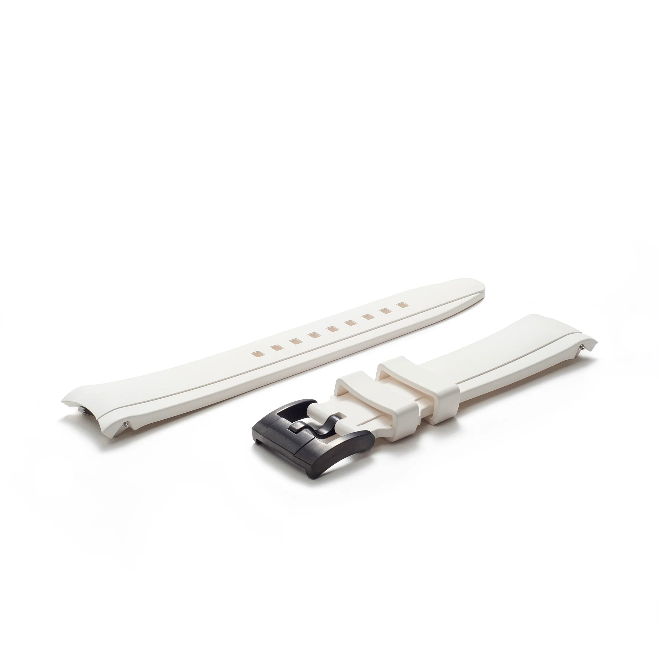 Curved End Rubber Strap for Rolex GMT Ceramic Jubilee with Tang Buckle - Image 77