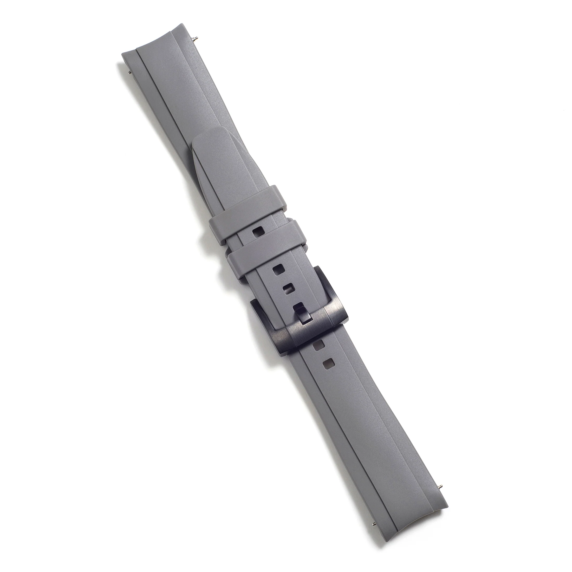 Curved End Rubber Strap for Rolex Oyster Perpetual 39mm with Tang Buckle - Image 37