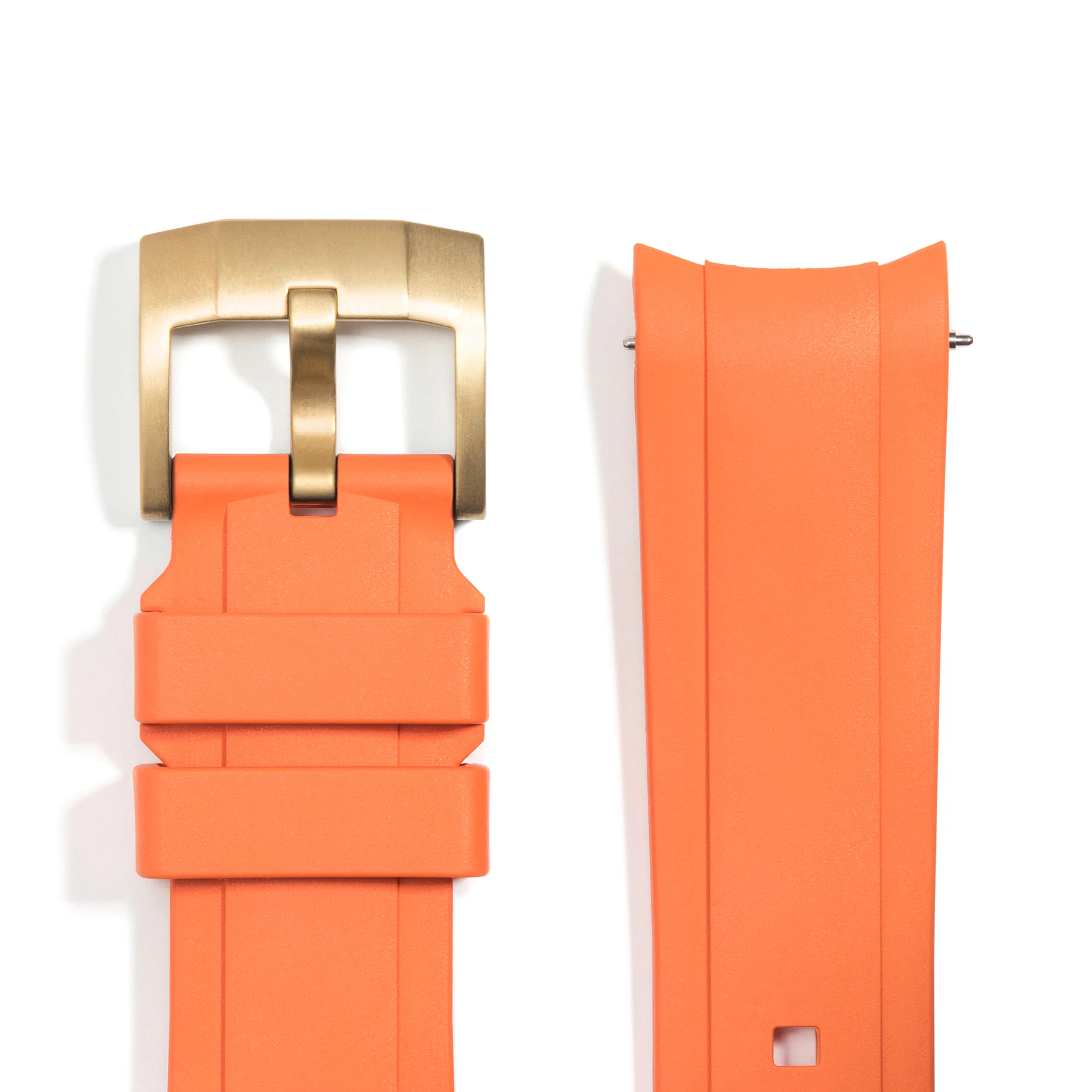 Curved End Rubber Strap for Rolex Oyster Perpetual 39mm with Tang Buckle - Image 69