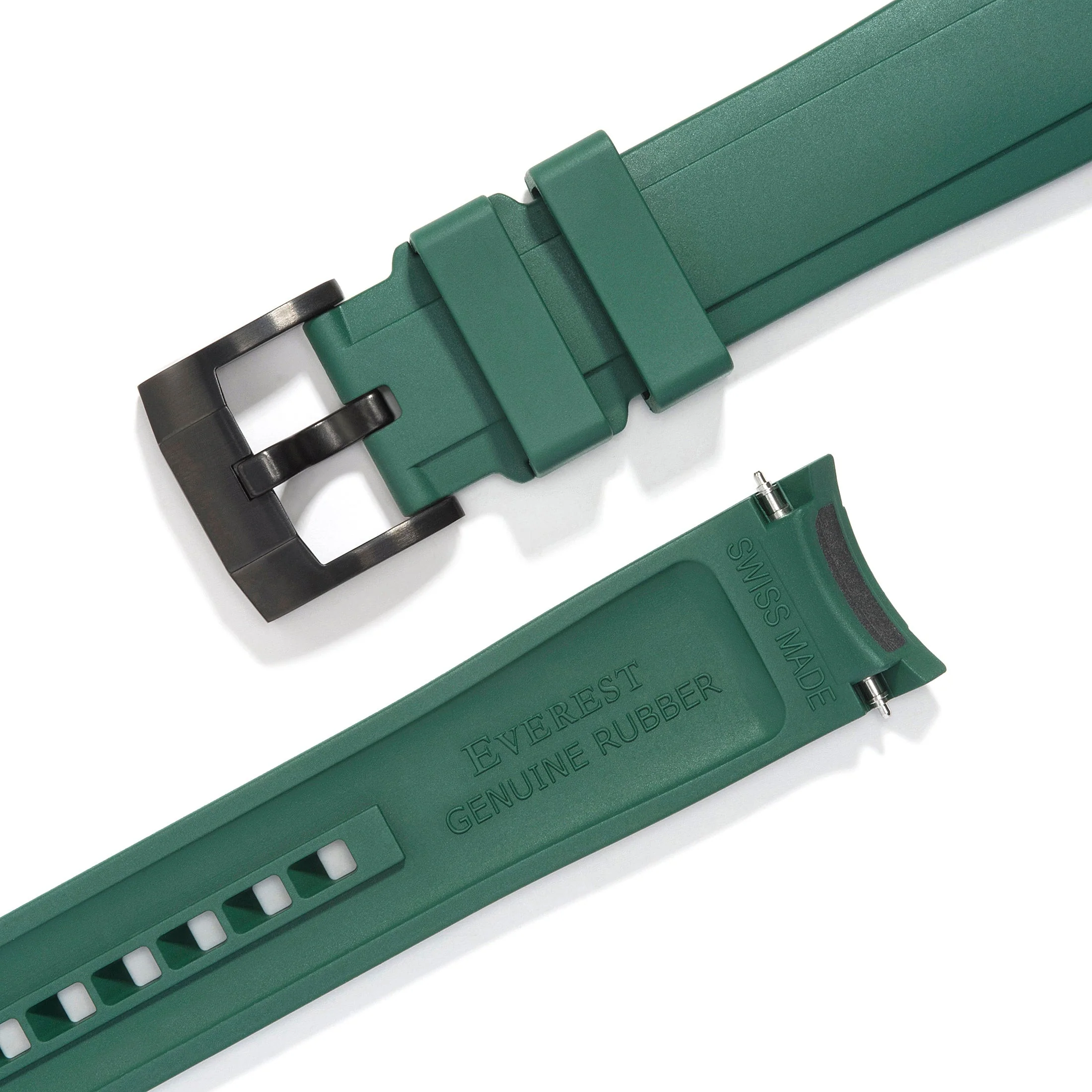 Curved End Rubber Strap for Rolex Submariner with Tang Buckle - Image 50