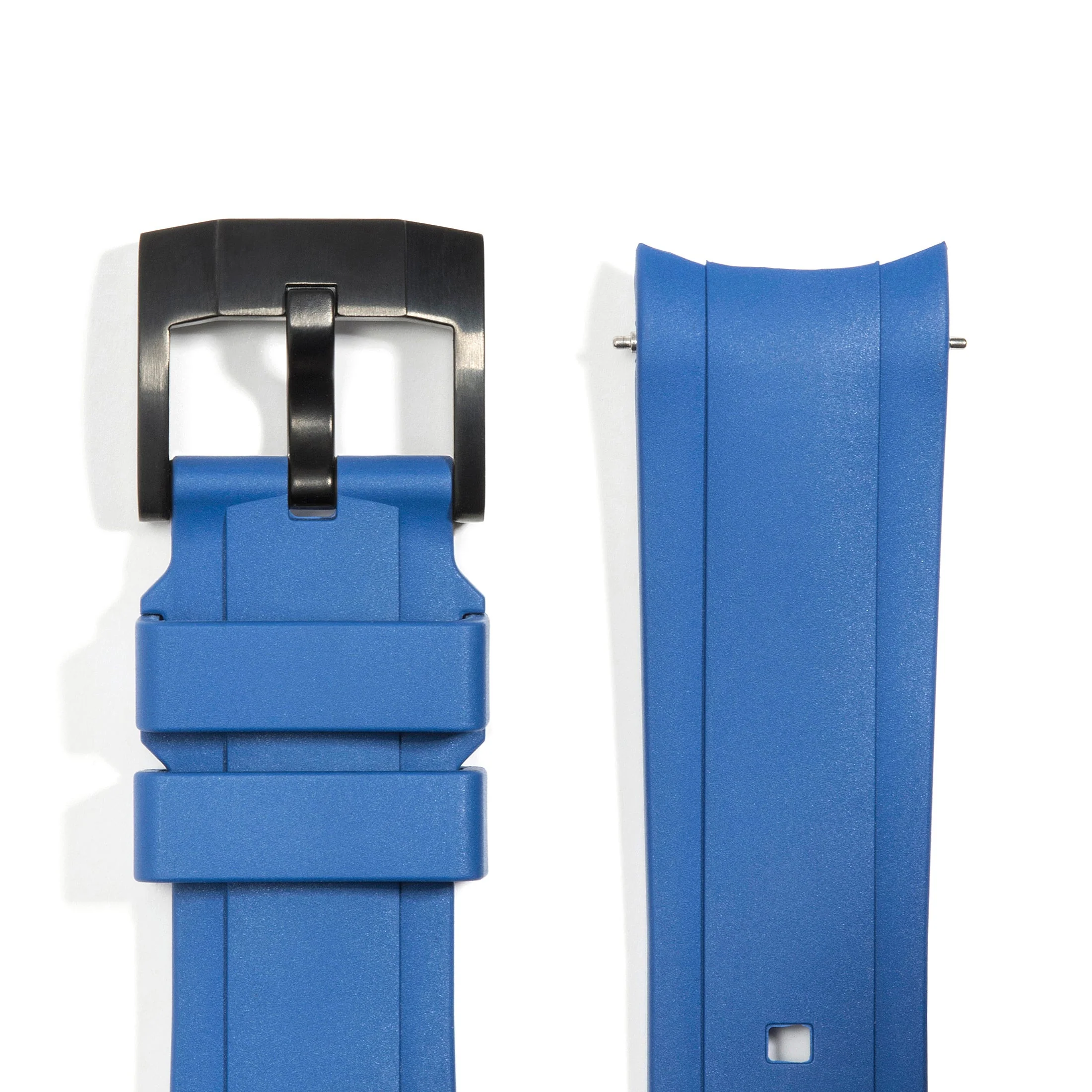 Curved End Rubber Strap for Rolex Submariner Ceramic with Tang Buckle - Image 22