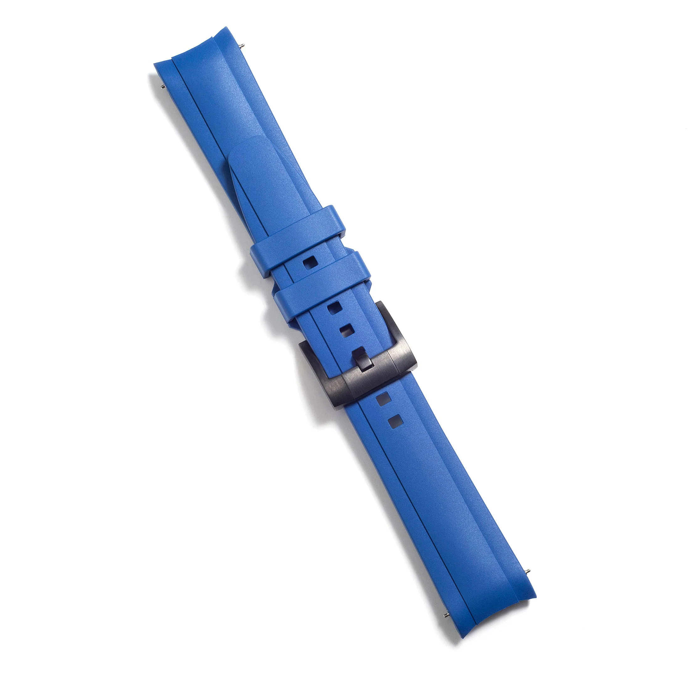 Curved End Rubber Strap for Rolex Submariner Ceramic with Tang Buckle - Image 23