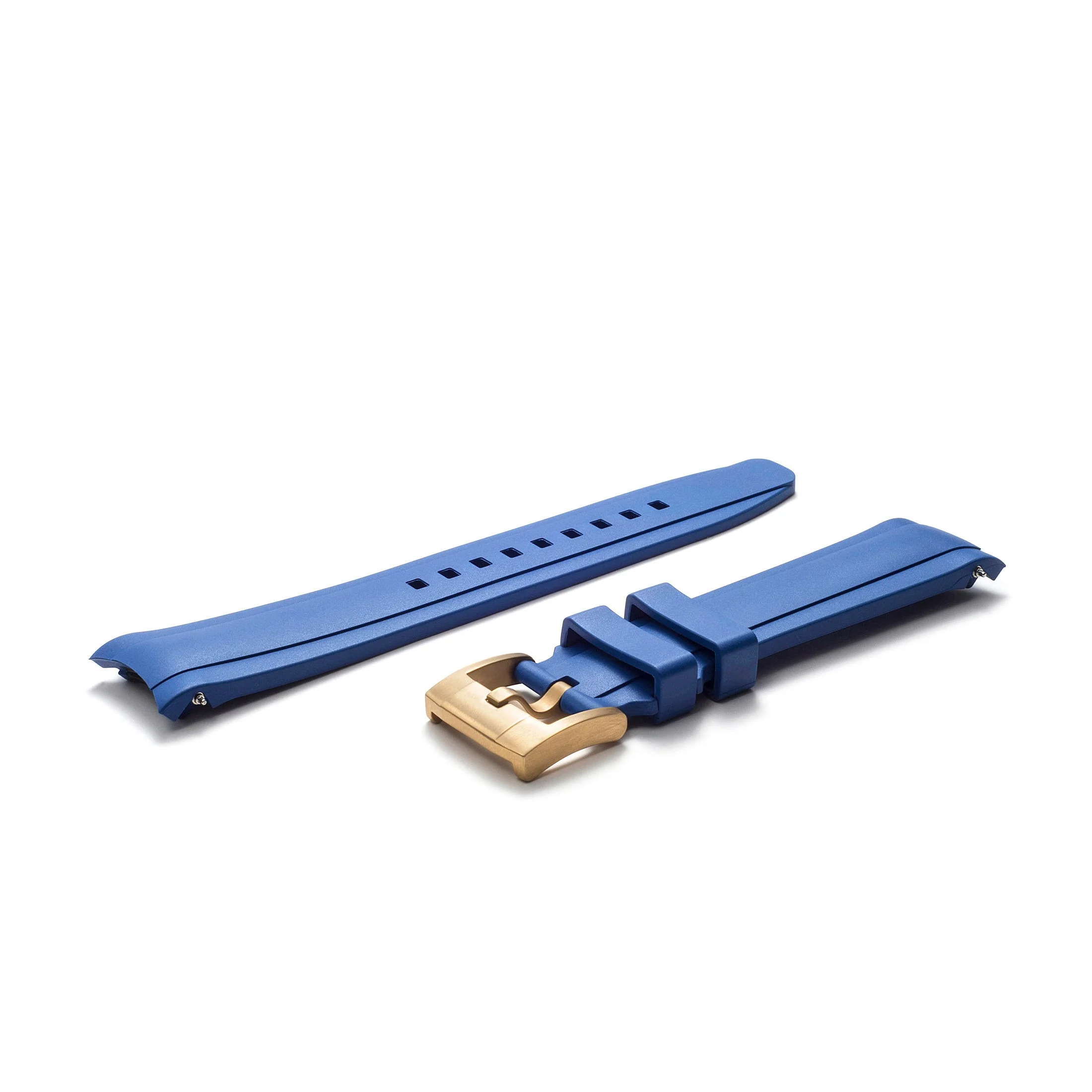 Curved End Rubber Strap for Rolex Submariner Ceramic with Tang Buckle - Image 25