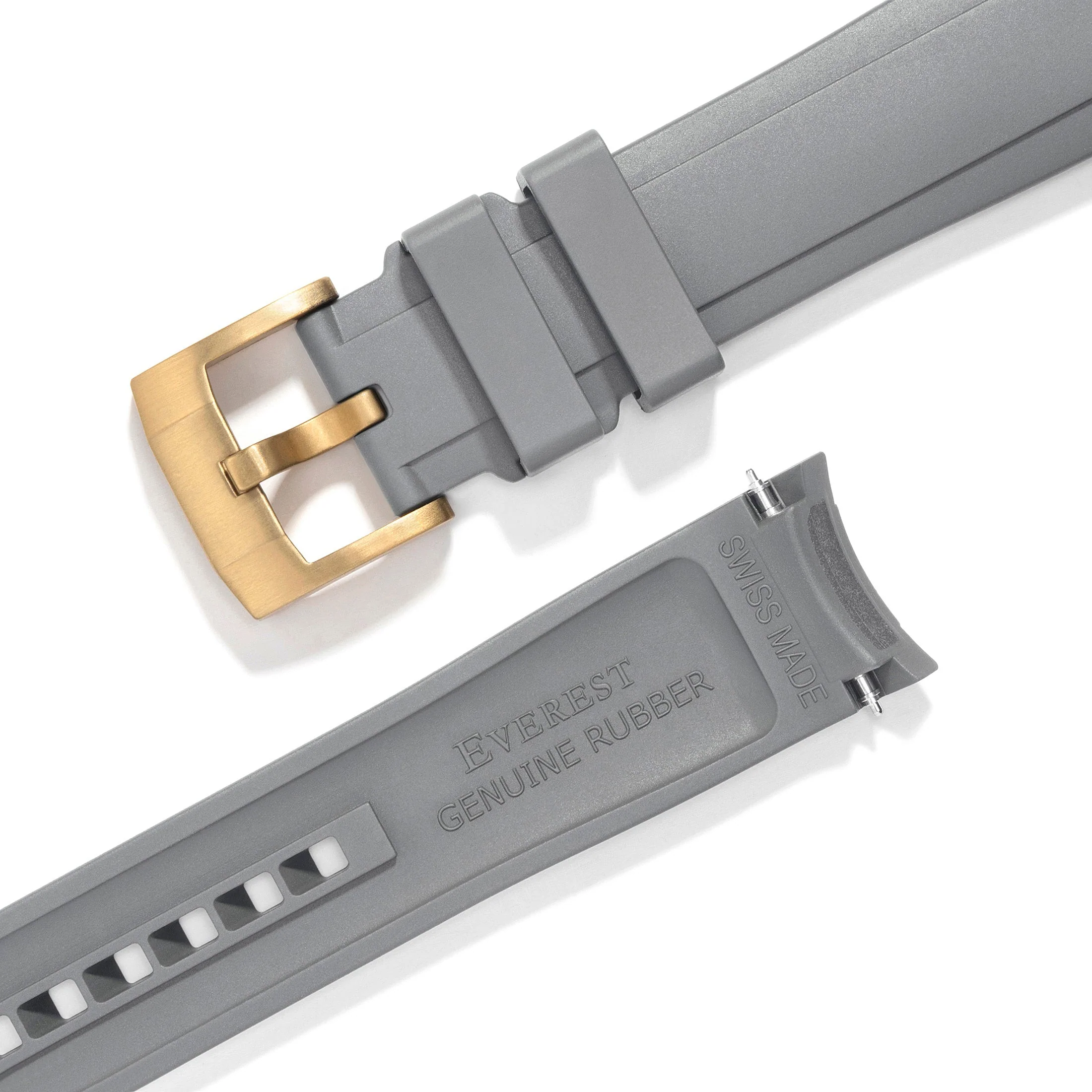Curved End Rubber Strap for Rolex Submariner Ceramic with Tang Buckle - Image 40