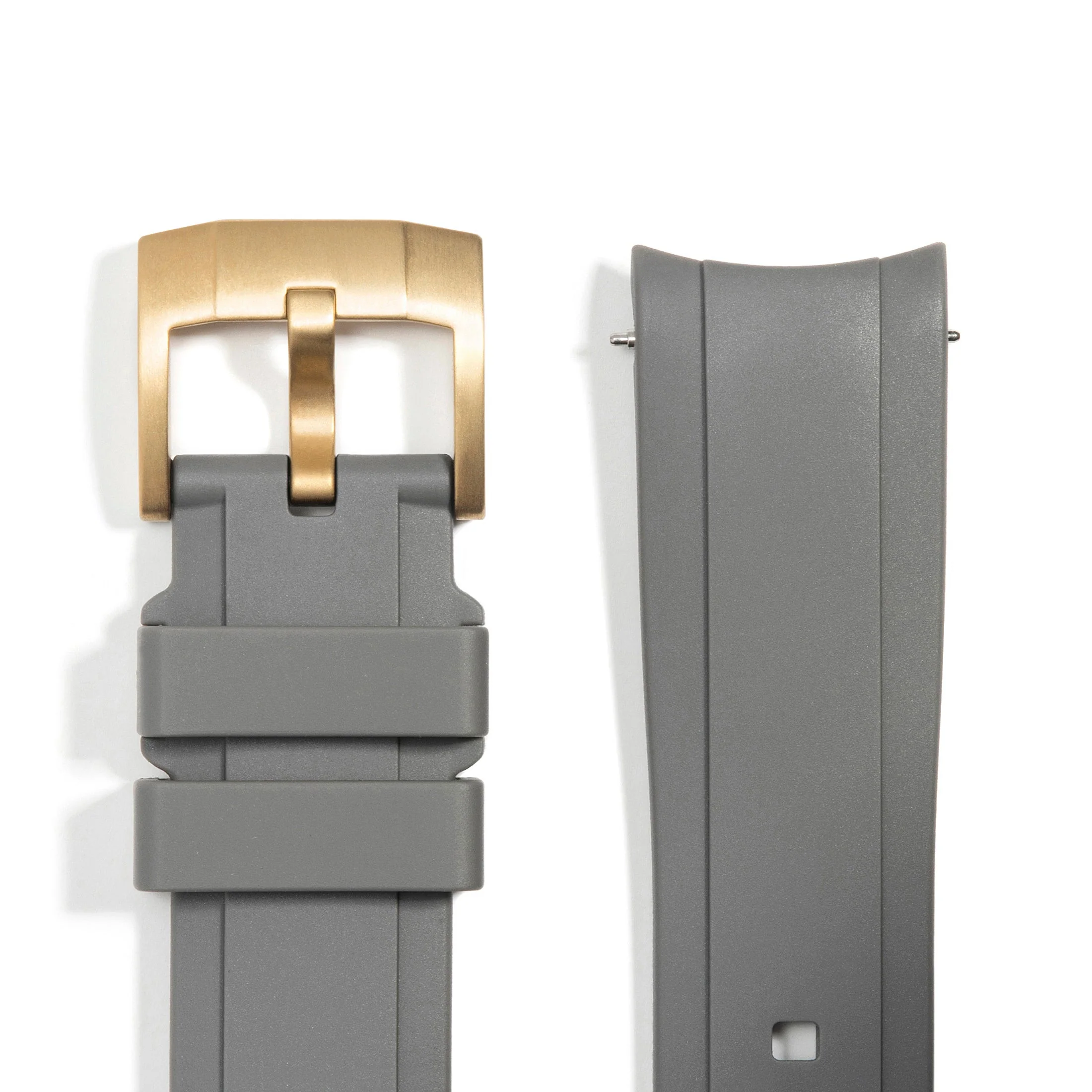 Curved End Rubber Strap for Rolex Submariner Ceramic with Tang Buckle - Image 41
