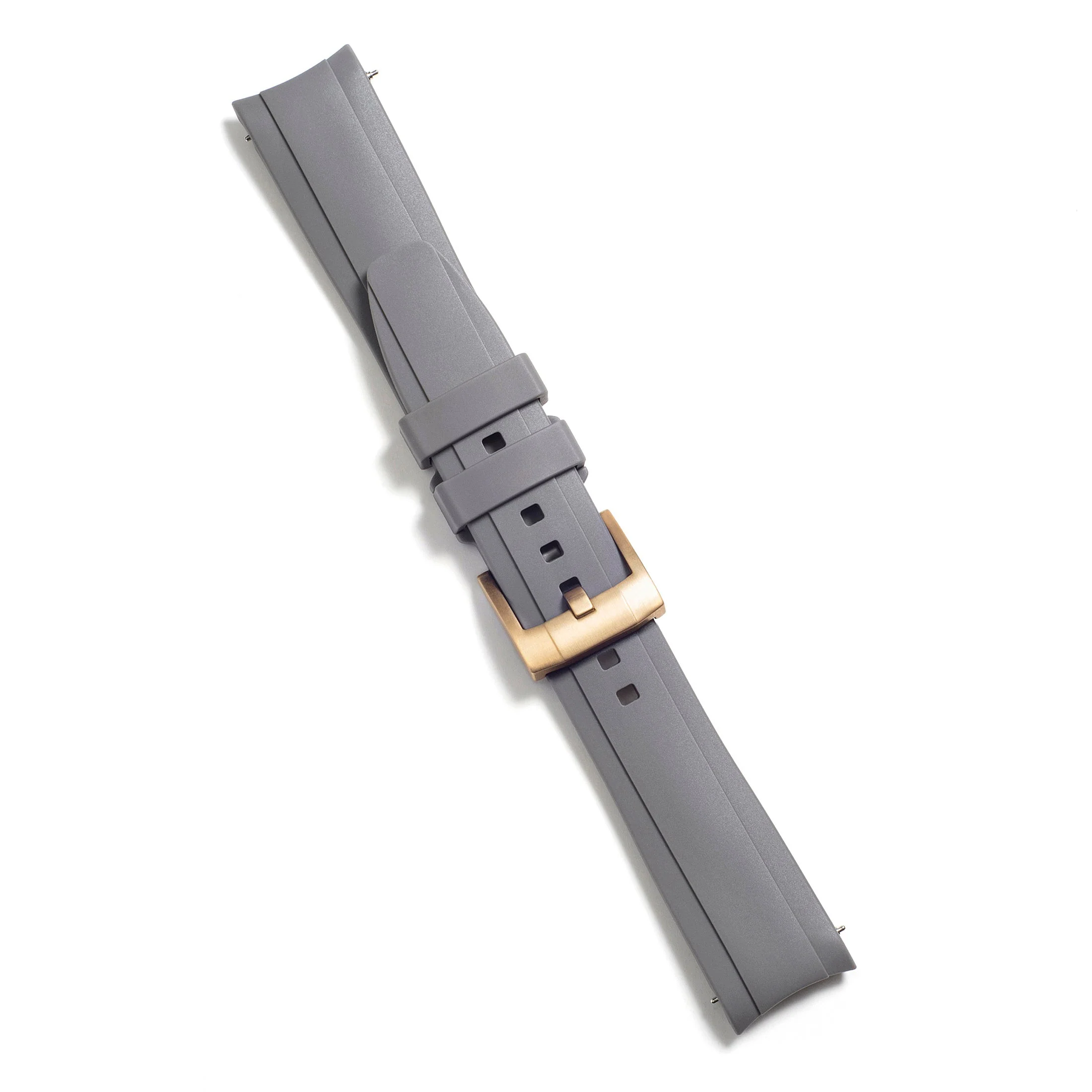 Curved End Rubber Strap for Rolex Submariner Ceramic with Tang Buckle - Image 42