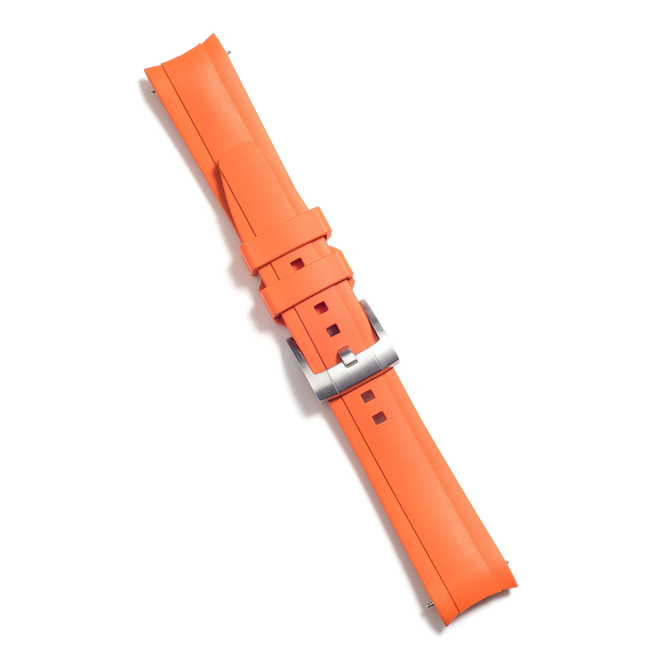 Curved End Rubber Strap for Rolex Submariner Ceramic with Tang Buckle - Image 61